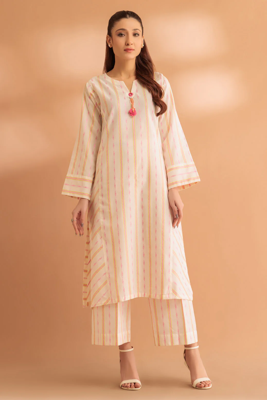 O-WHITE-JACQUARD-2 PIECE (SS6242P34) - Image 2