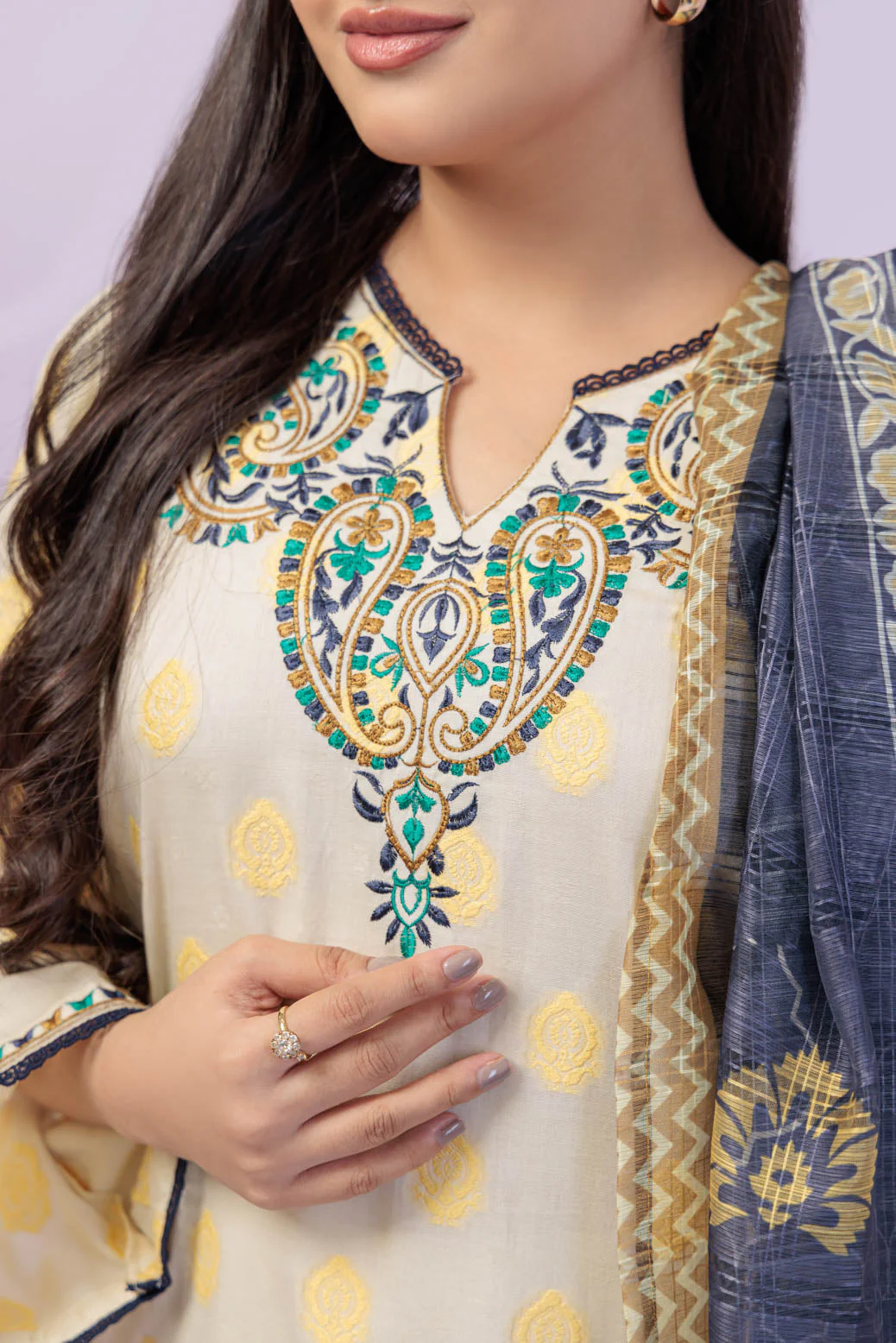 O-WHITE-JACQUARD-3 PIECE (SS6243P15) - Image 4