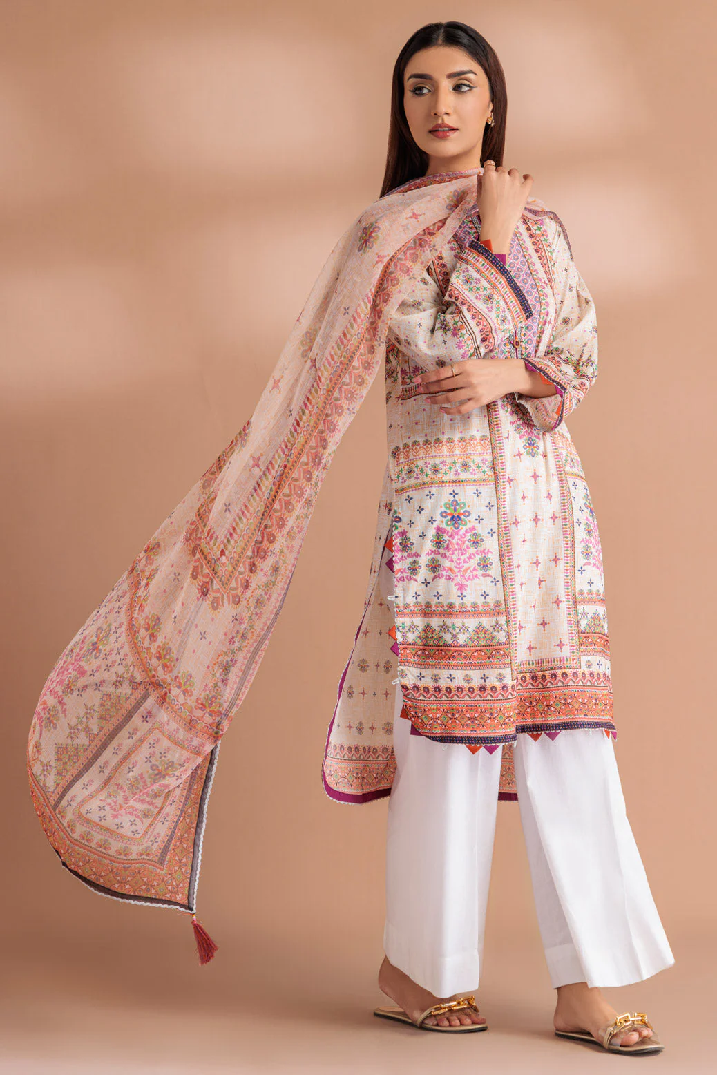 O-WHITE-LAWN-2 PIECE (SSS232P35) - Image 4