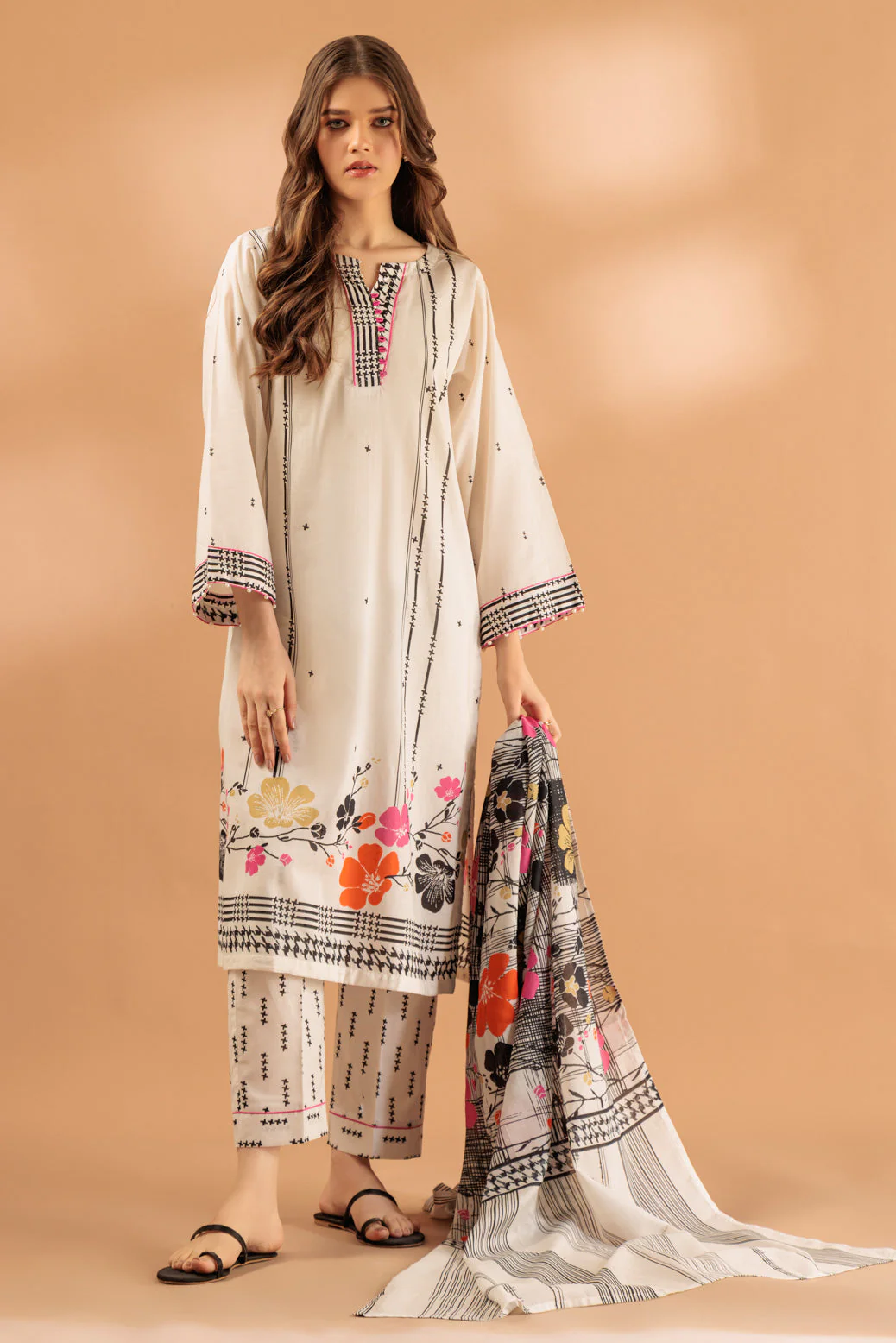 O-WHITE-LAWN-3 PIECE (BS1243P02) - Image 2