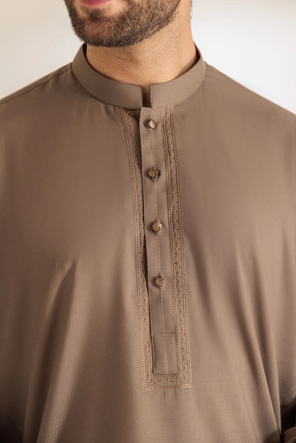 OLIVE-BLENDED-KURTA SHALWAR - (KSRR24-009) - Image 2