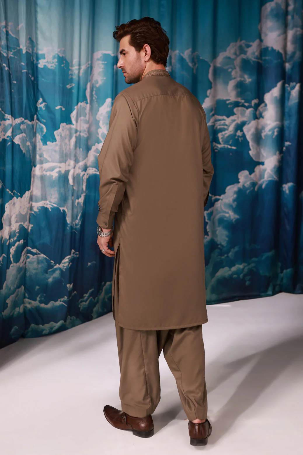OLIVE-BLENDED-KURTA SHALWAR - (KSRW24-007) - Image 4
