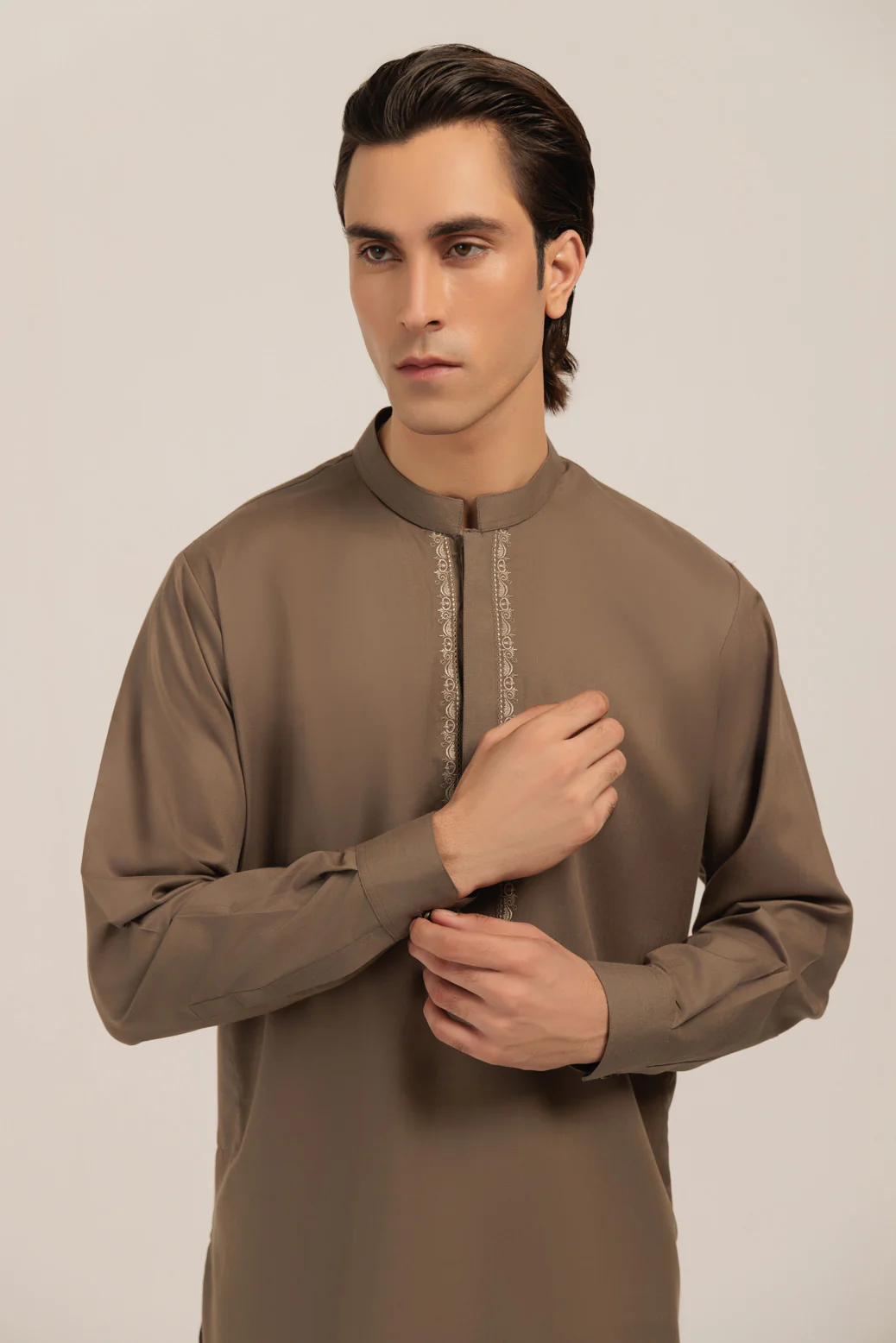 OLIVE-BLENDED-KURTA SHALWAR - (KSRW24-012) - Image 2