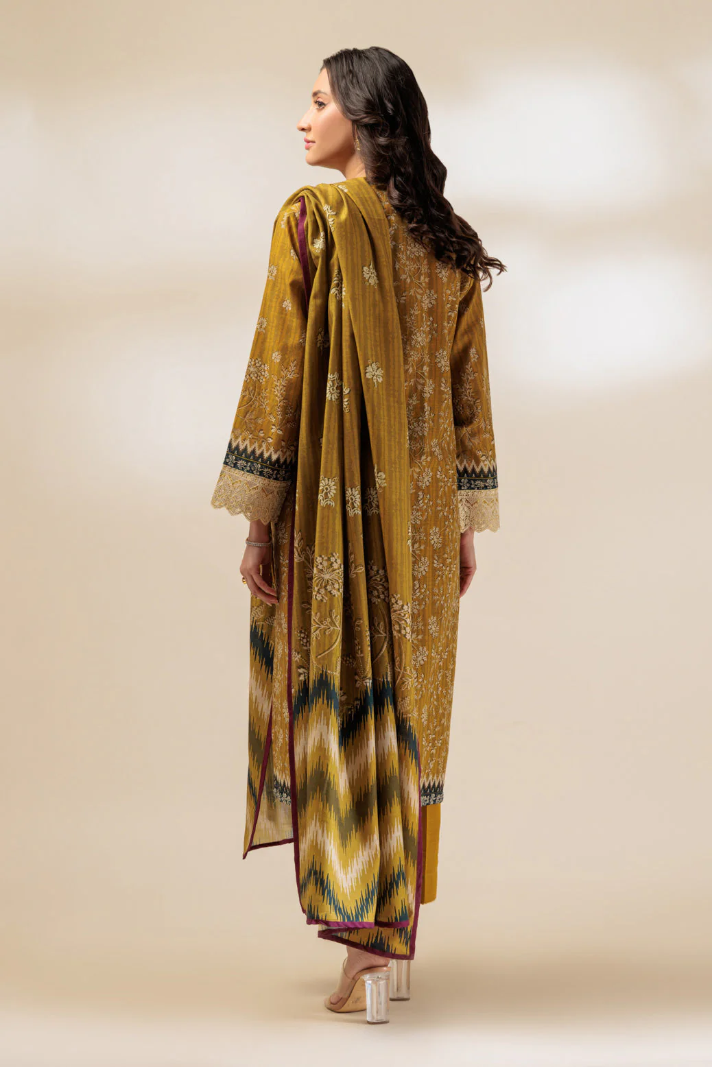 OLIVE-KHADDAR-3 PIECE (WS2243P04) - Image 5