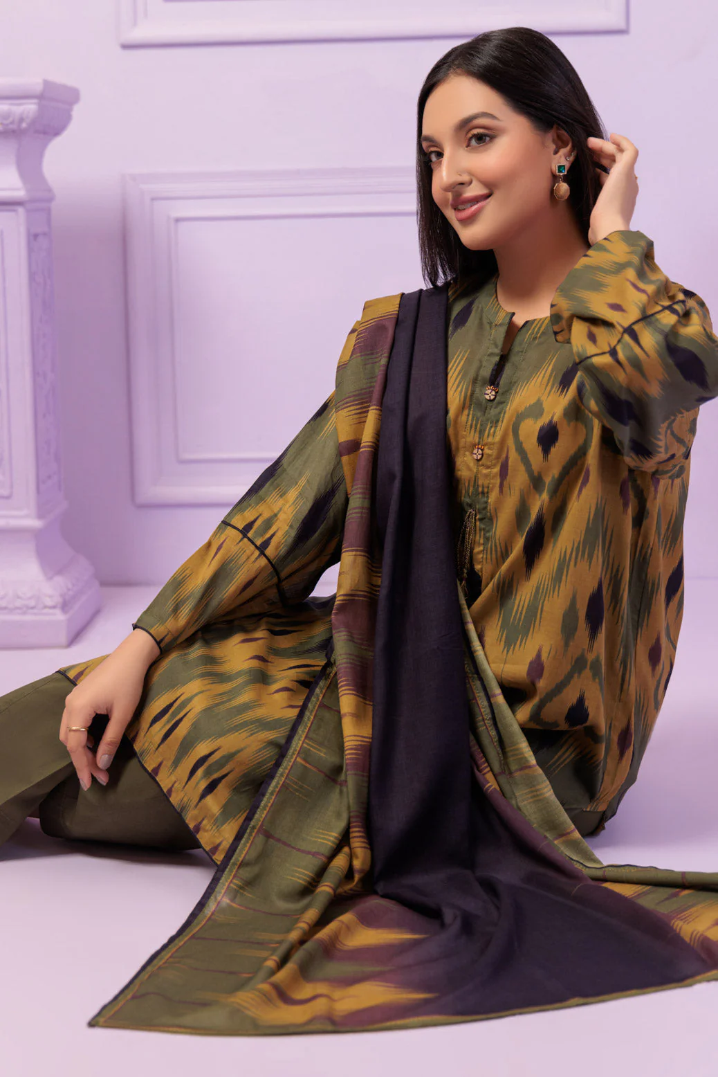 OLIVE-LAWN-3 PIECE (2S24B3P420) - Image 2