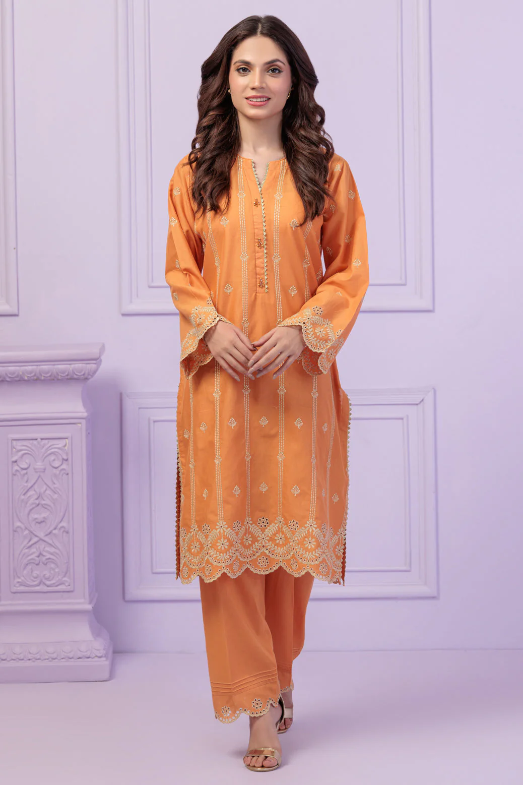 ORANGE-CAMBRIC-2 PIECE (6S24K2P012) - Image 2