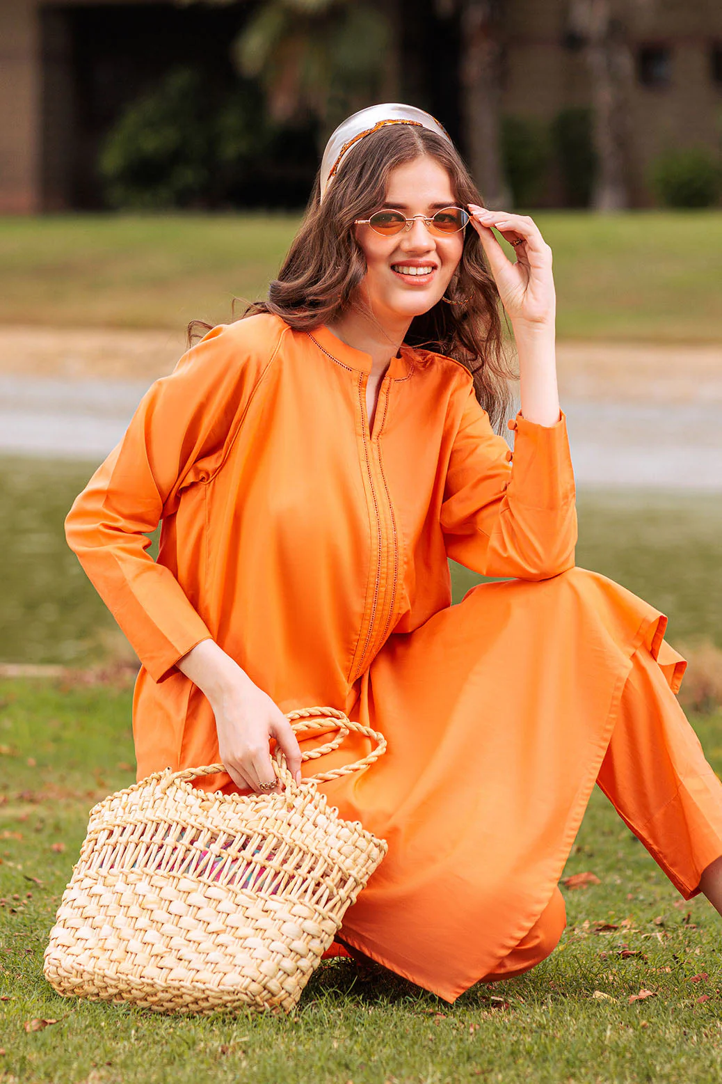 ORANGE-CAMBRIC-2 PIECE (BAAK232P06) - Image 2