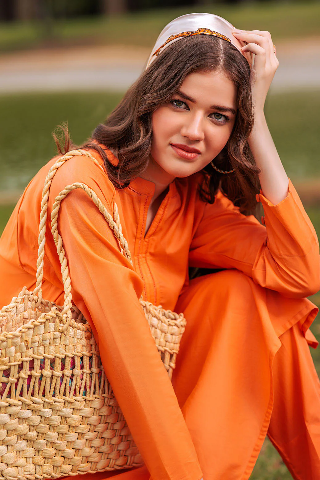 ORANGE-CAMBRIC-2 PIECE (BAAK232P06) - Image 3