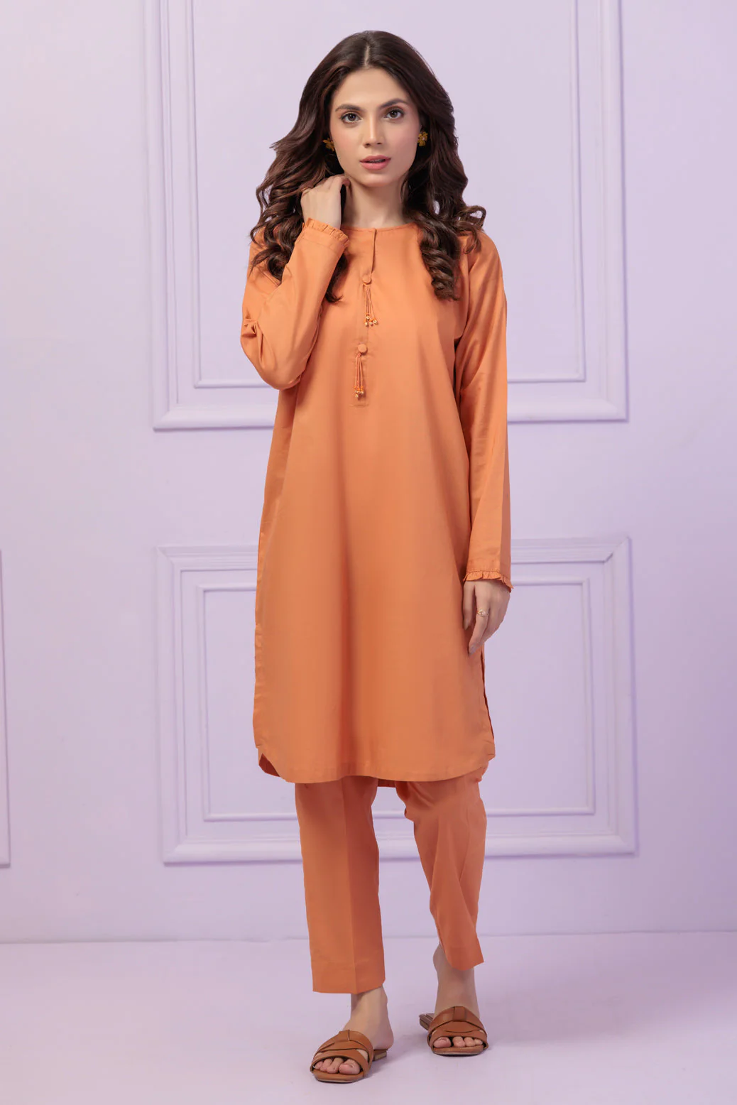 ORANGE-CAMBRIC-2 PIECE (SS2242P23) - Image 2