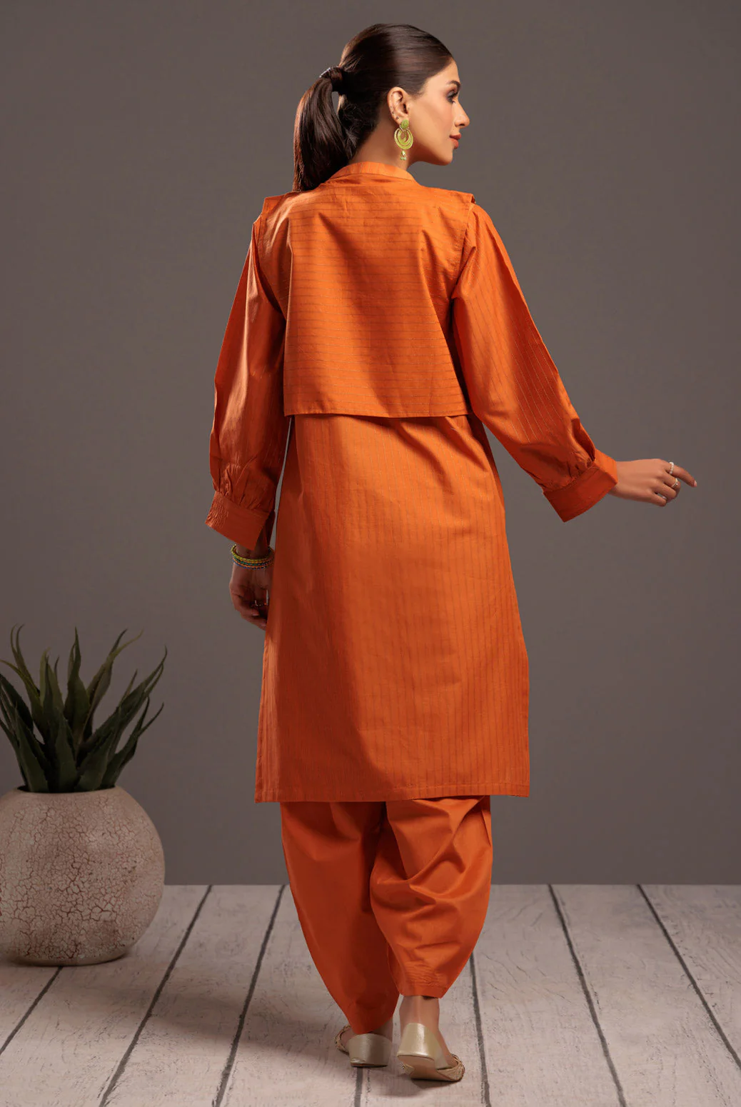 ORANGE-DOBBY-2 PIECE (SSS232P23) - Image 5