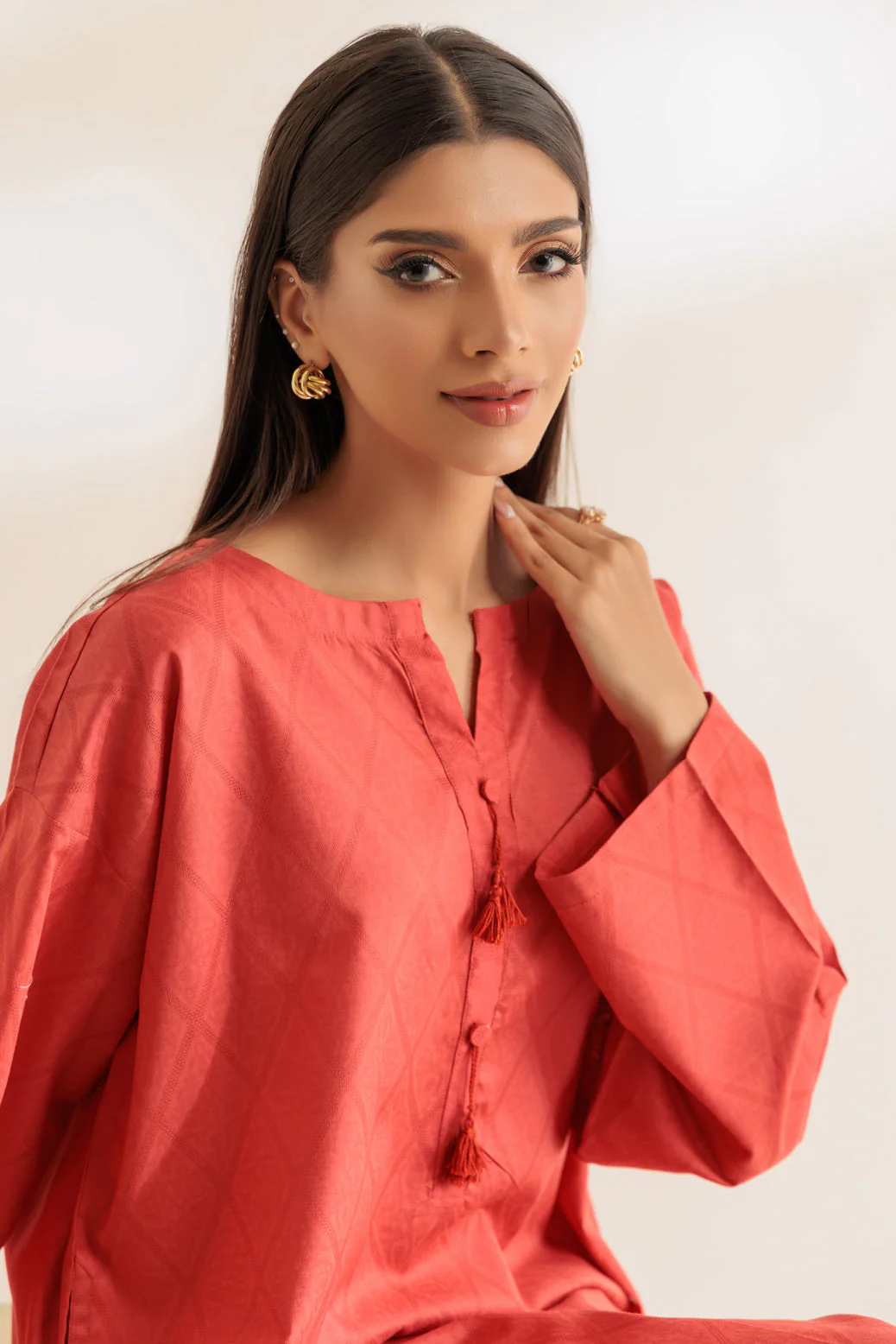 ORANGE-JACQUARD-2 PIECE (SS2242P19) - Image 5
