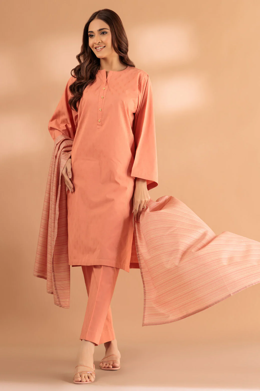 ORANGE-JACQUARD-3 PIECE (SS2243P109) - Image 2