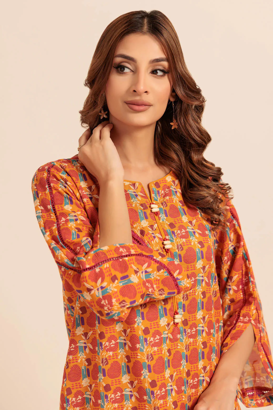 ORANGE-KHADDAR-2 PIECE (WS1242P03) - Image 5
