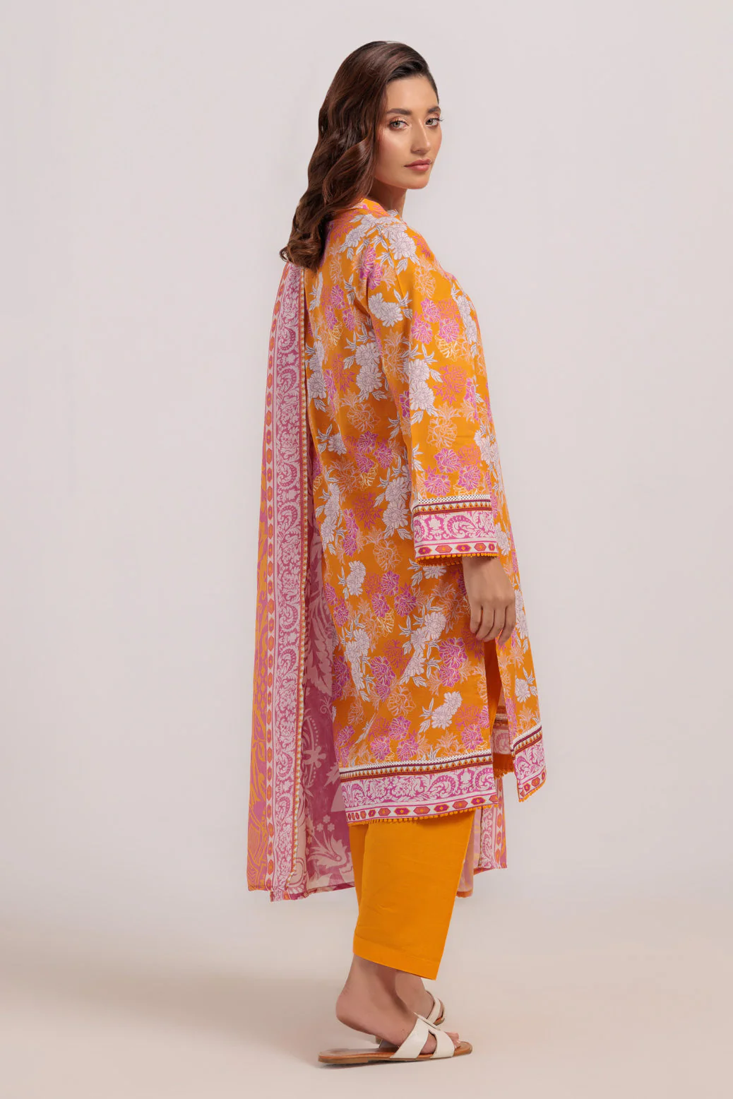 ORANGE-KHADDAR-3 PIECE (WS7243P35) - Image 2
