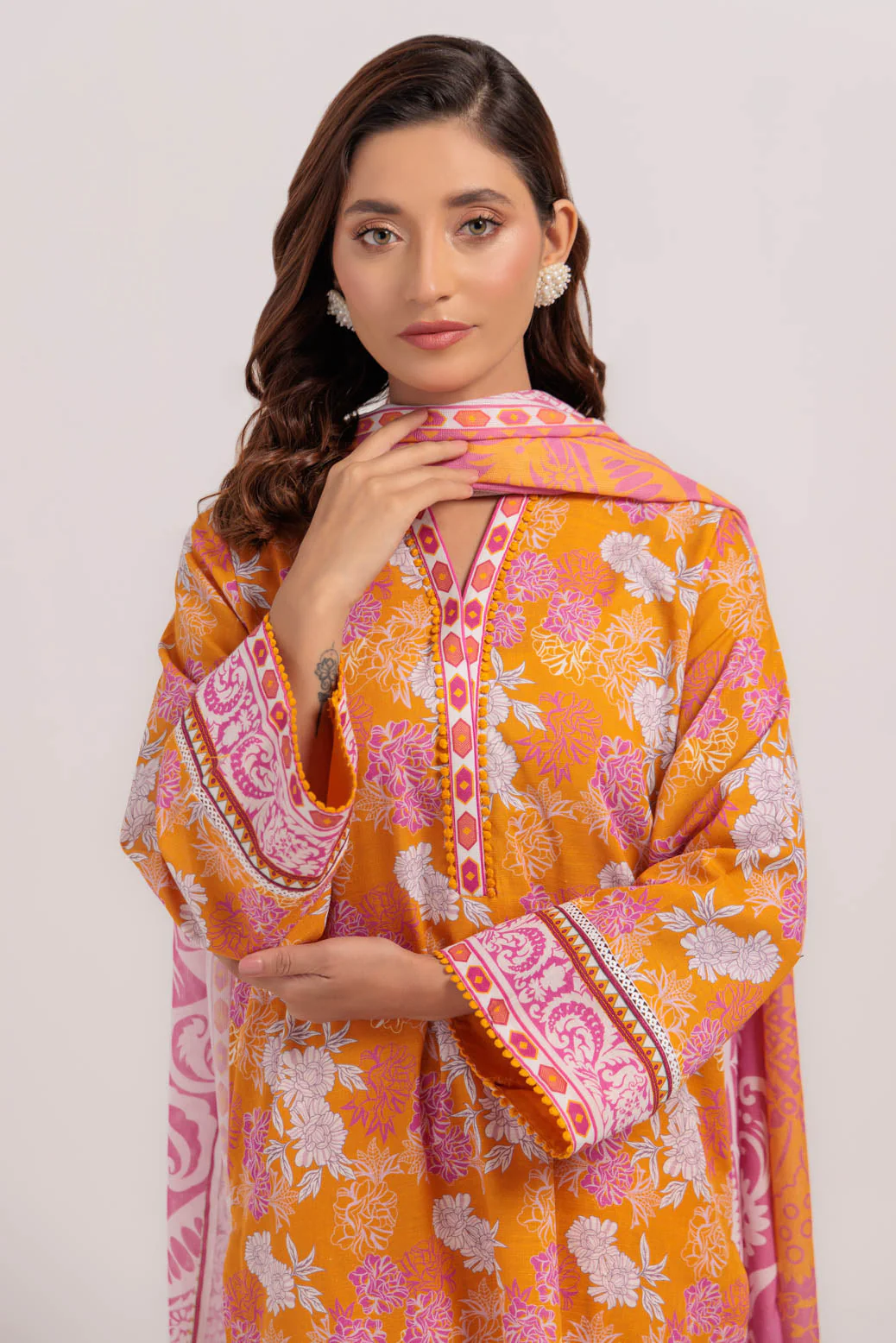 ORANGE-KHADDAR-3 PIECE (WS7243P35) - Image 4