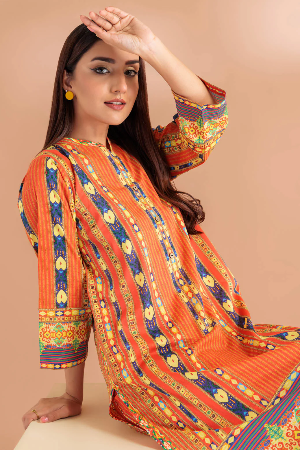 ORANGE-LAWN-2 PIECE (SA2242P01) - Image 4