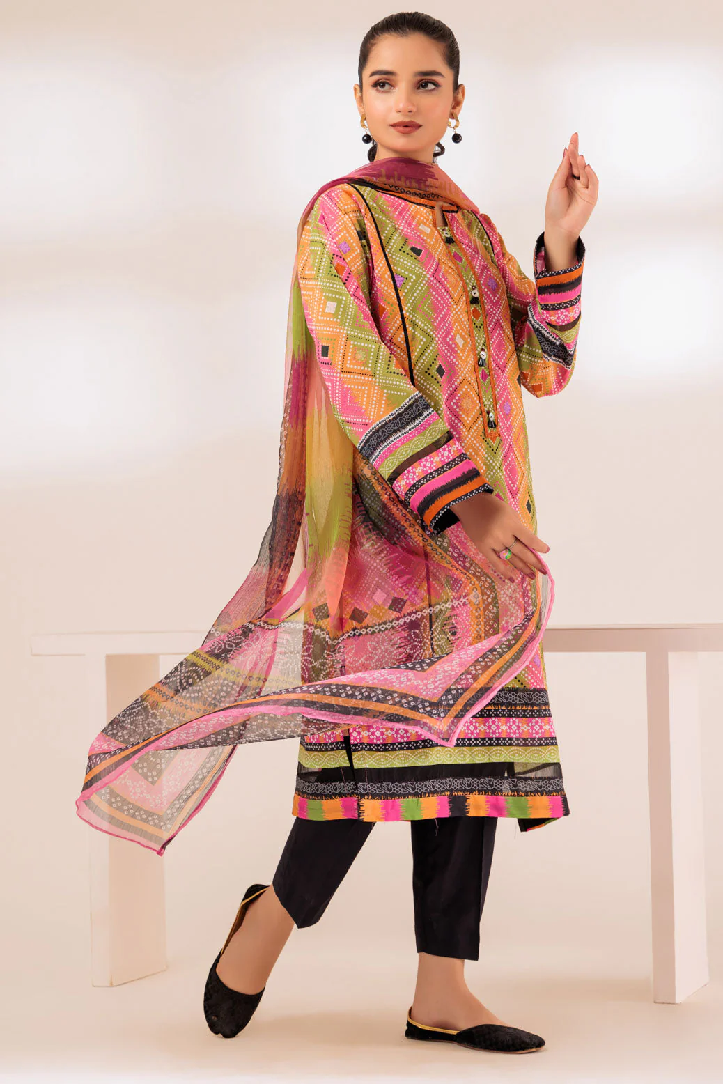 ORANGE-LAWN-2 PIECE (SAS232P01) - Image 3