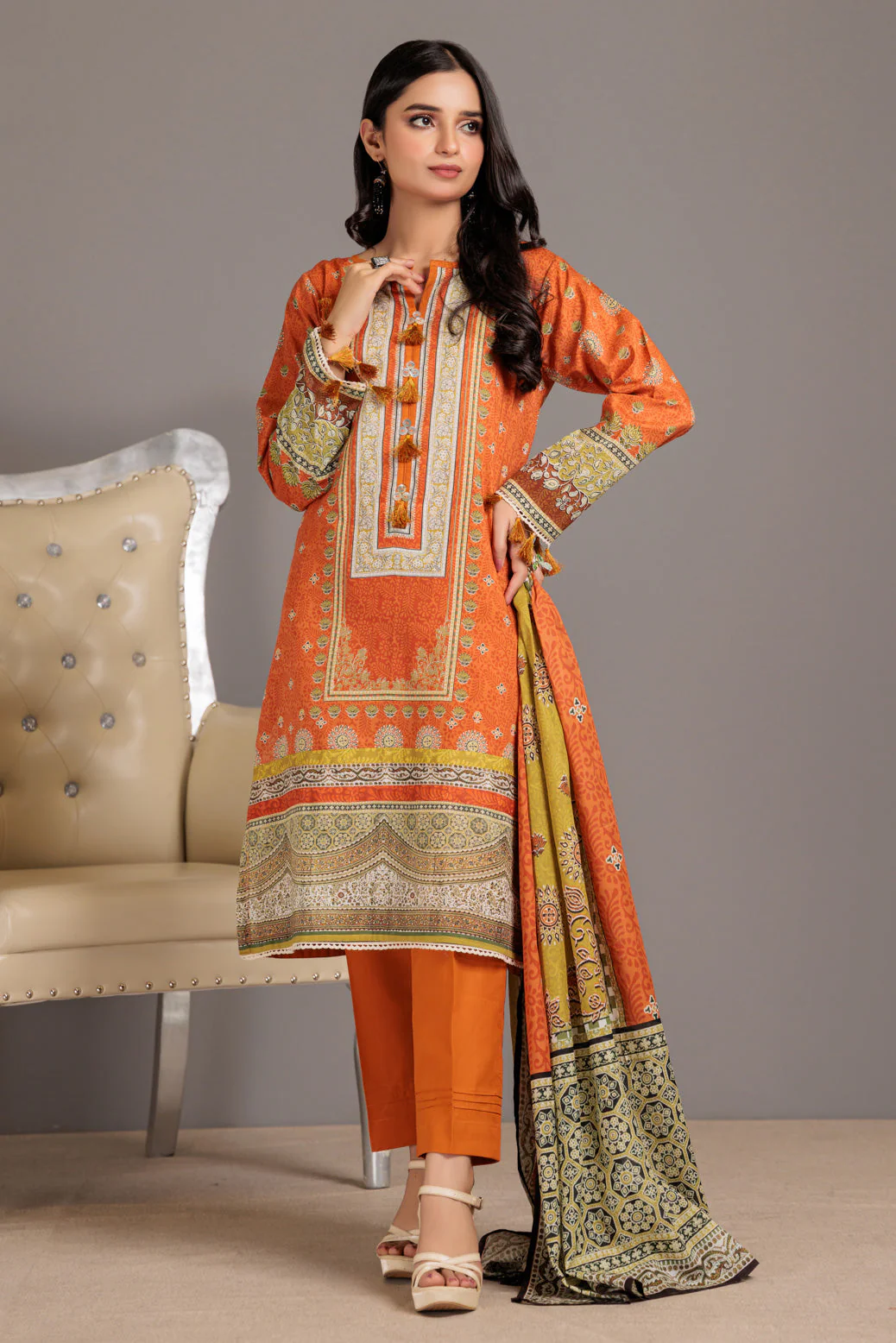 ORANGE-LAWN-3 PIECE (SAS233P12) - Image 4