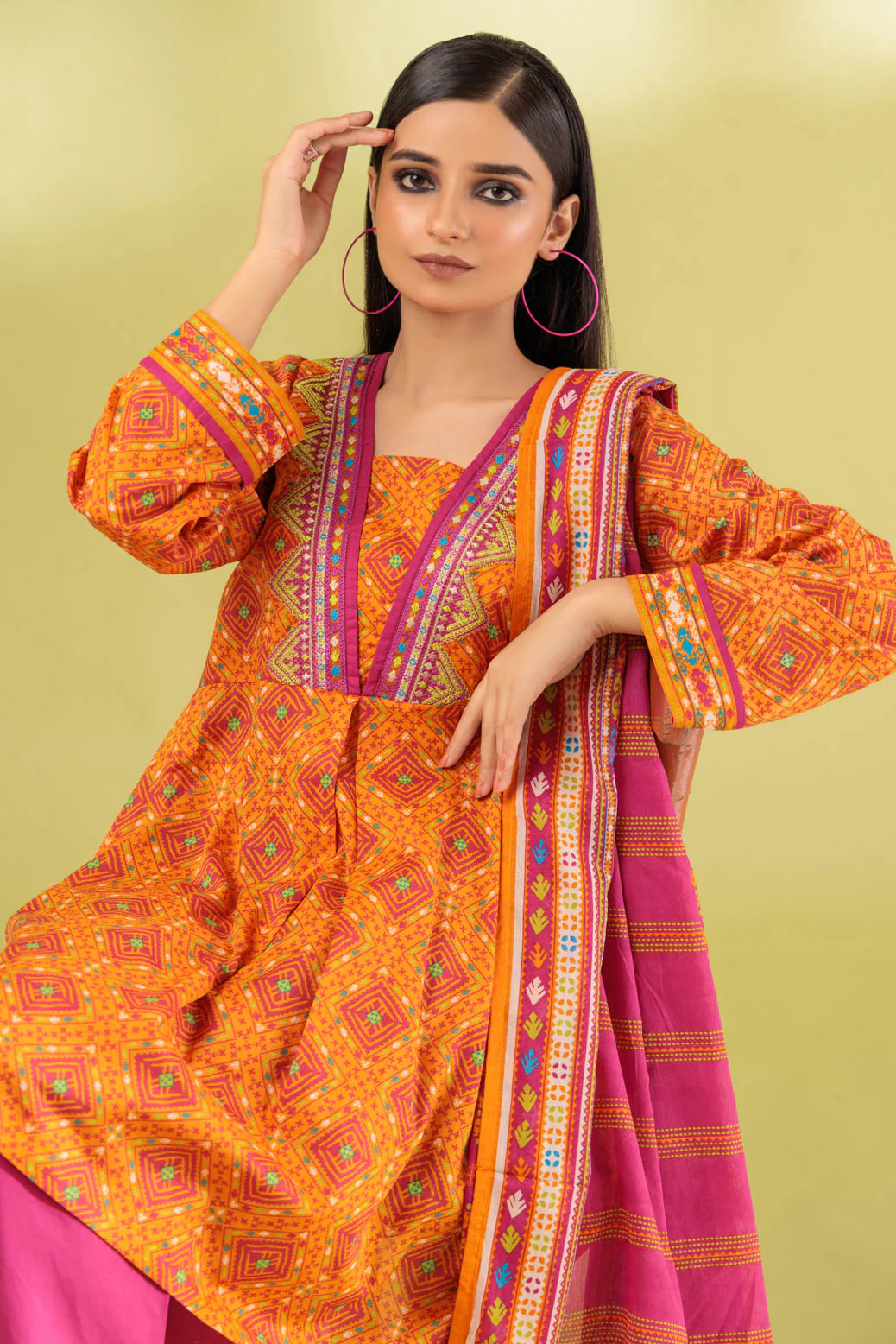ORANGE-LAWN-3 PIECE (SSS233P105) - Image 2