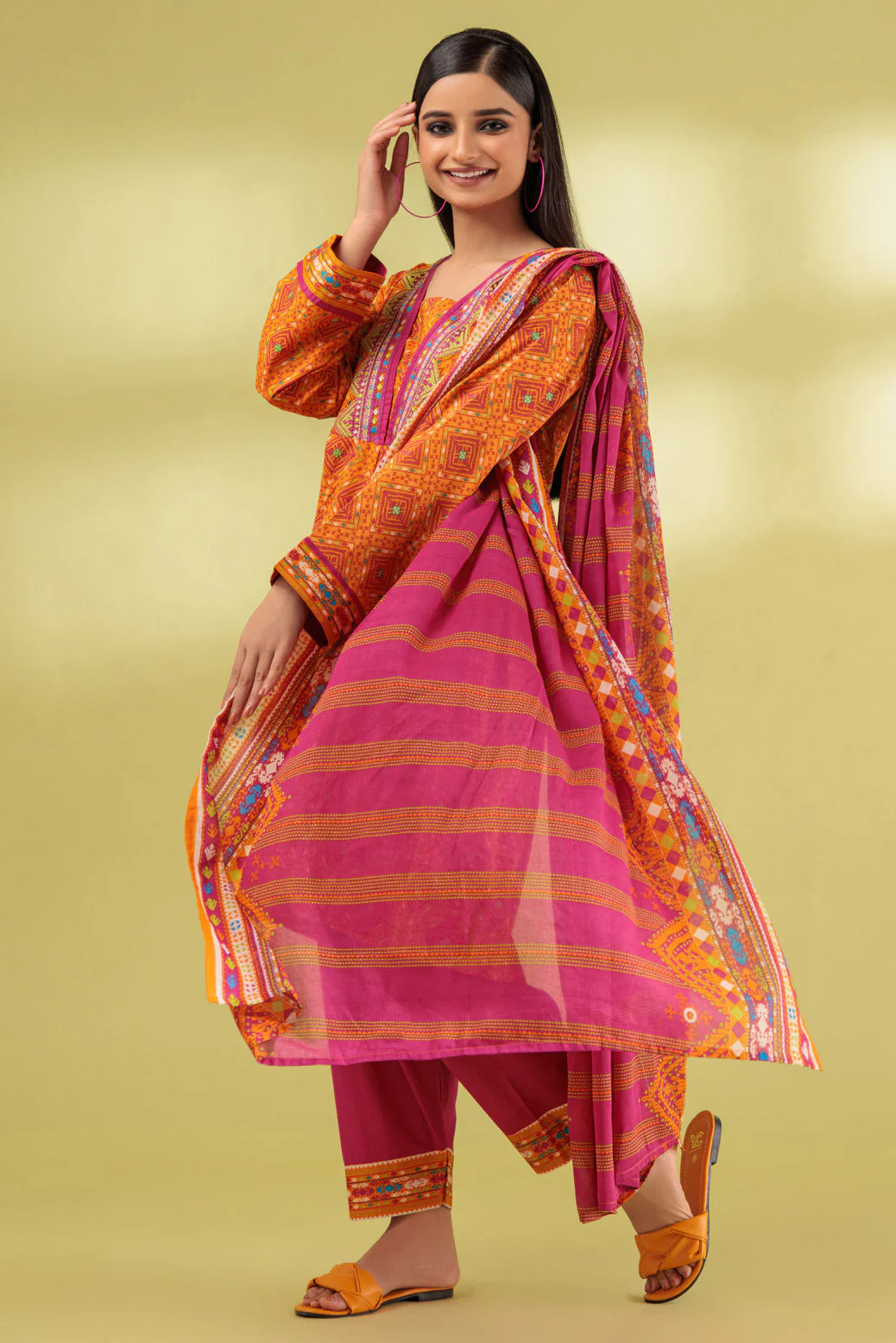 ORANGE-LAWN-3 PIECE (SSS233P105) - Image 5