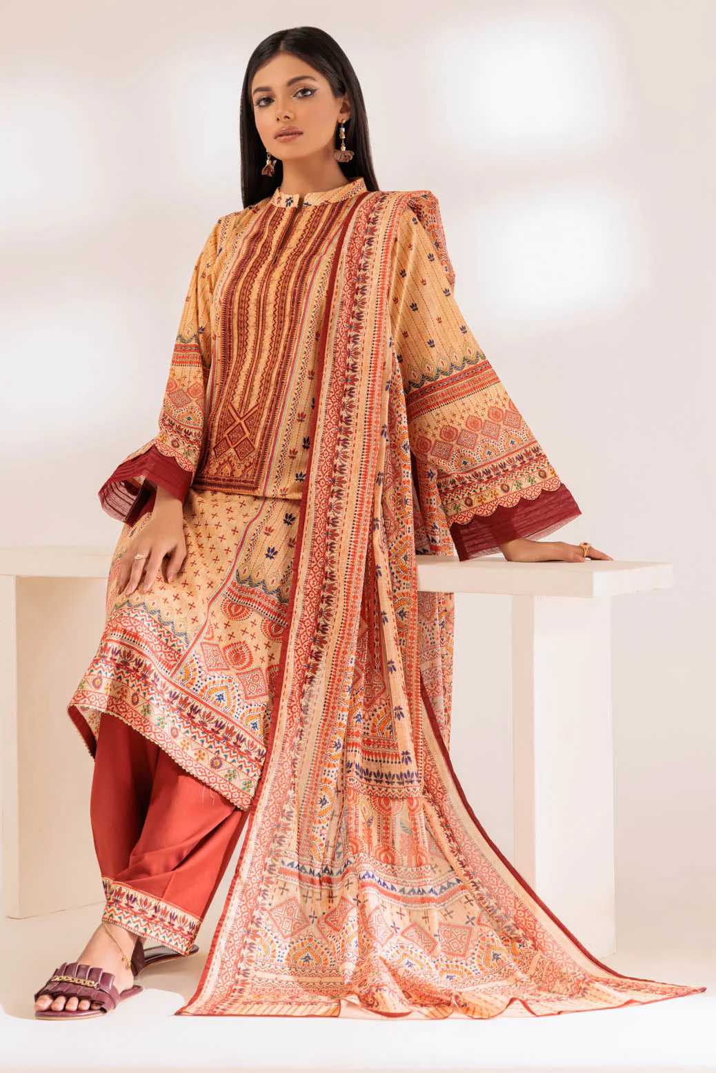 ORANGE-LAWN-3 PIECE (SSS233P115) - Image 3