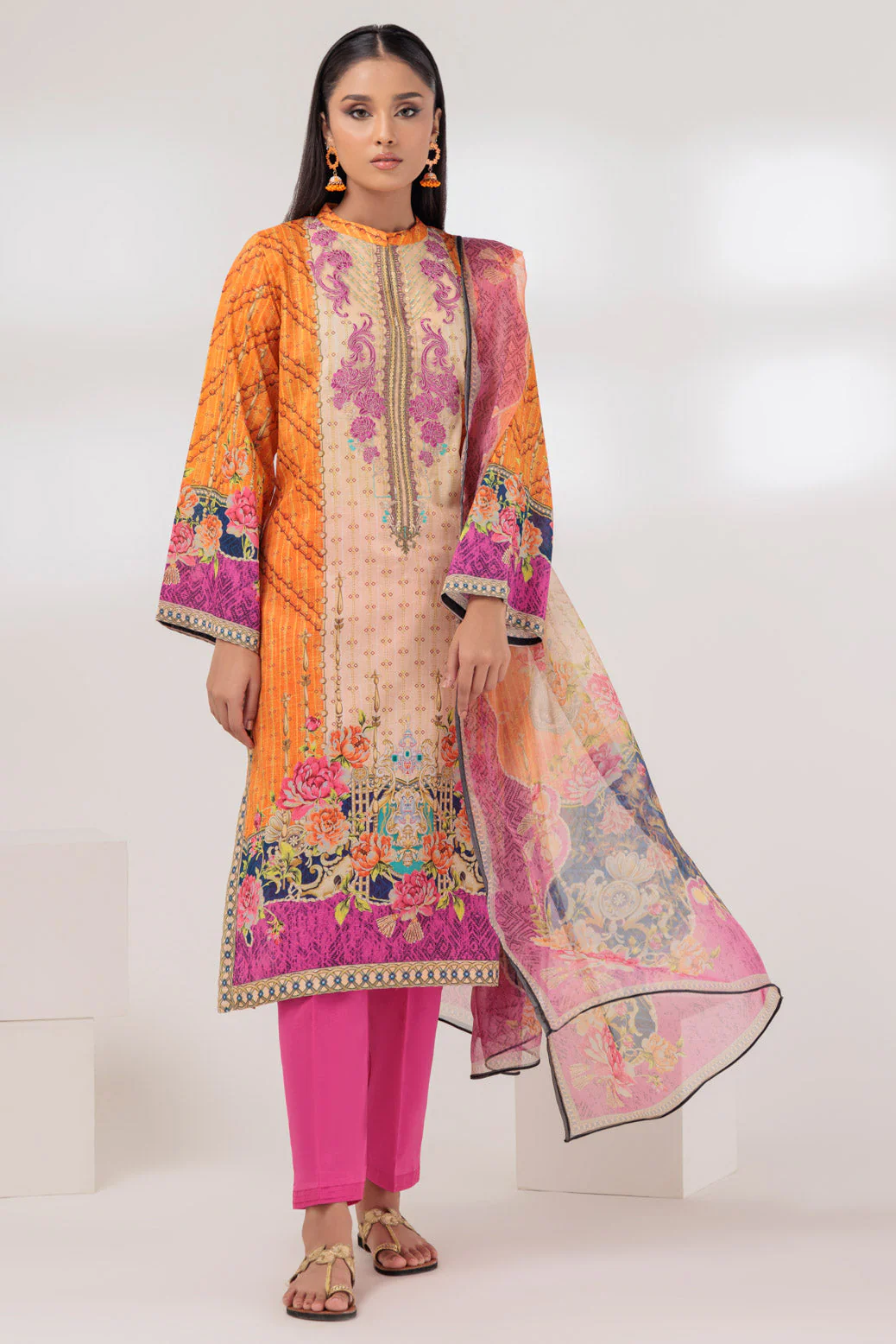 ORANGE-LAWN-3 PIECE (SSS233P81) - Image 3