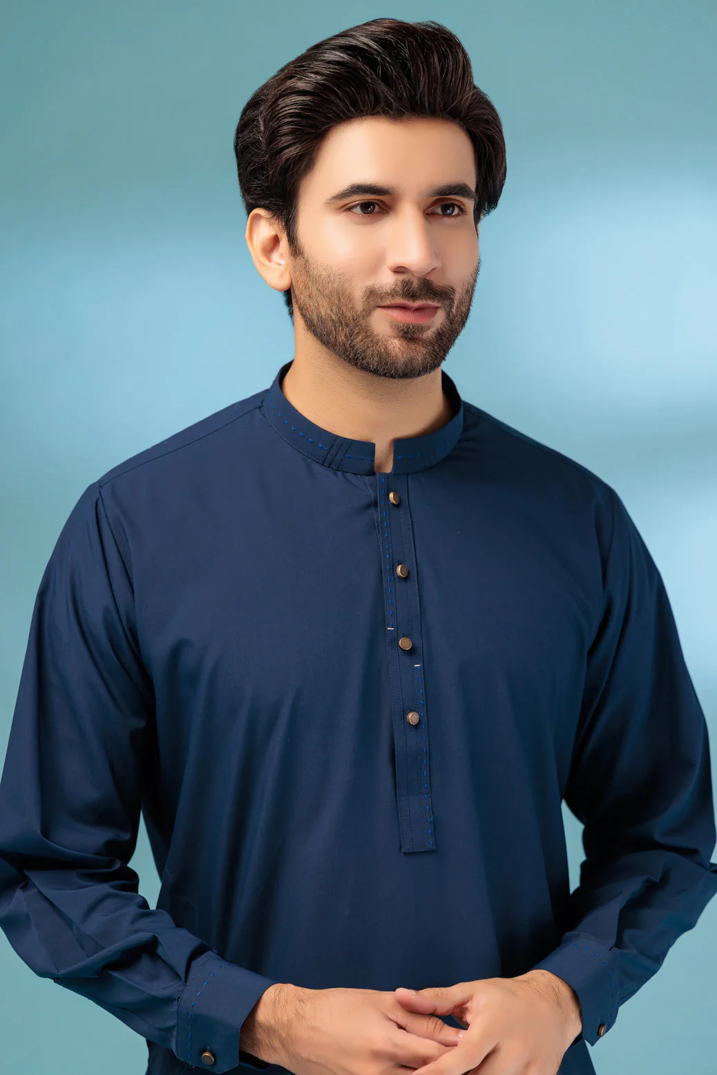 OXFORD-BLENDED-KURTA SHALWAR - (KSRB23-017) - Image 3