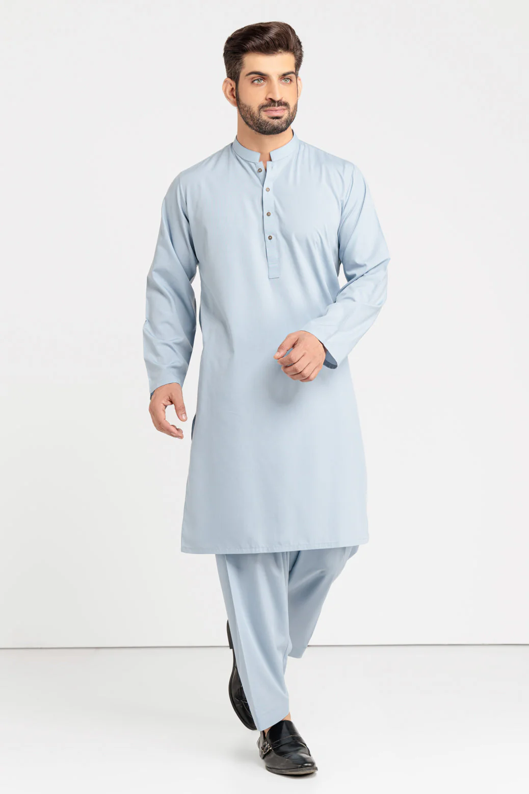 P-BLUE-BLENDED-KURTA SHALWAR (KSRS23-028) - Image 2
