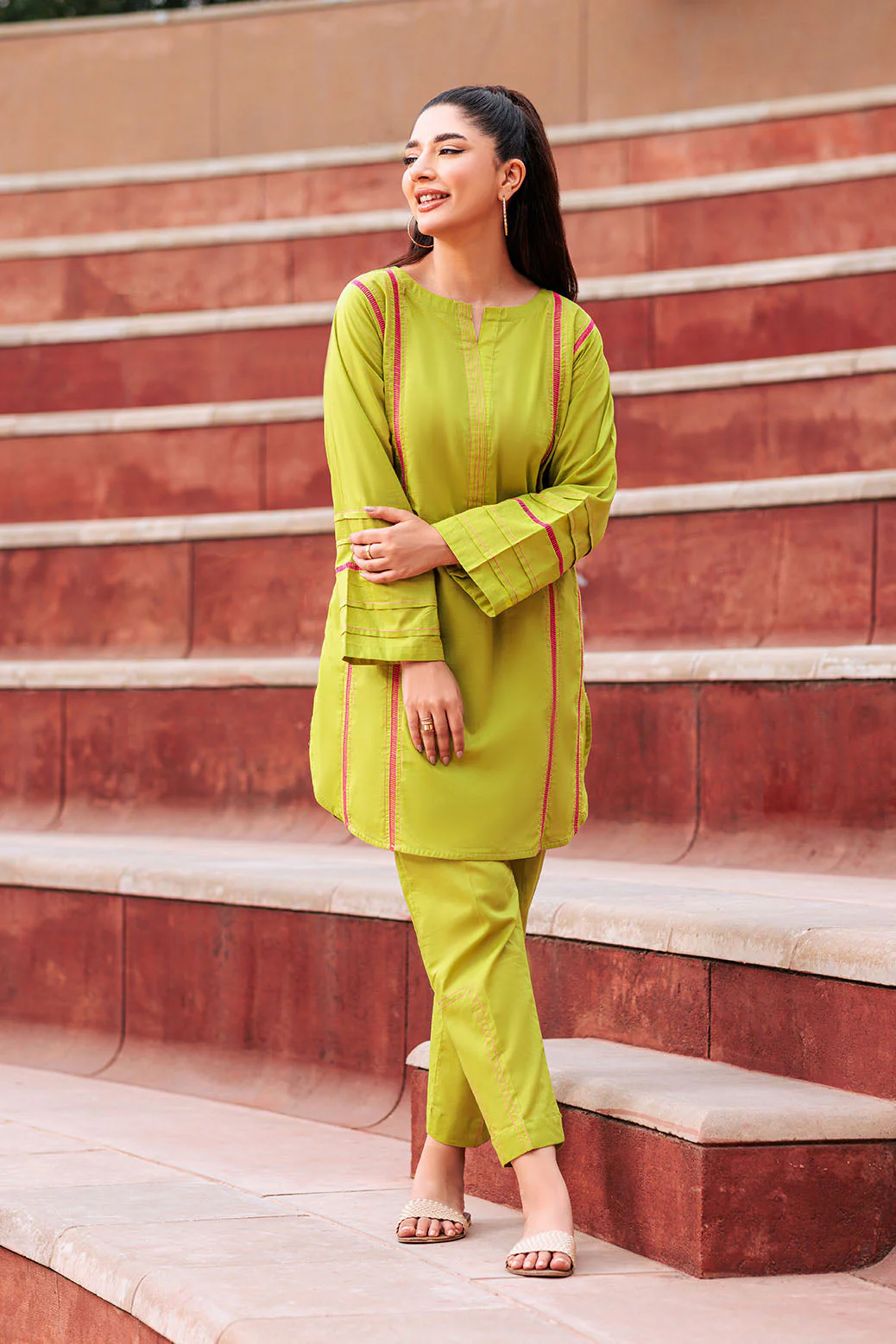 P-GREEN-CAMBRIC-2 PIECE (BRAK232P05) - Image 4