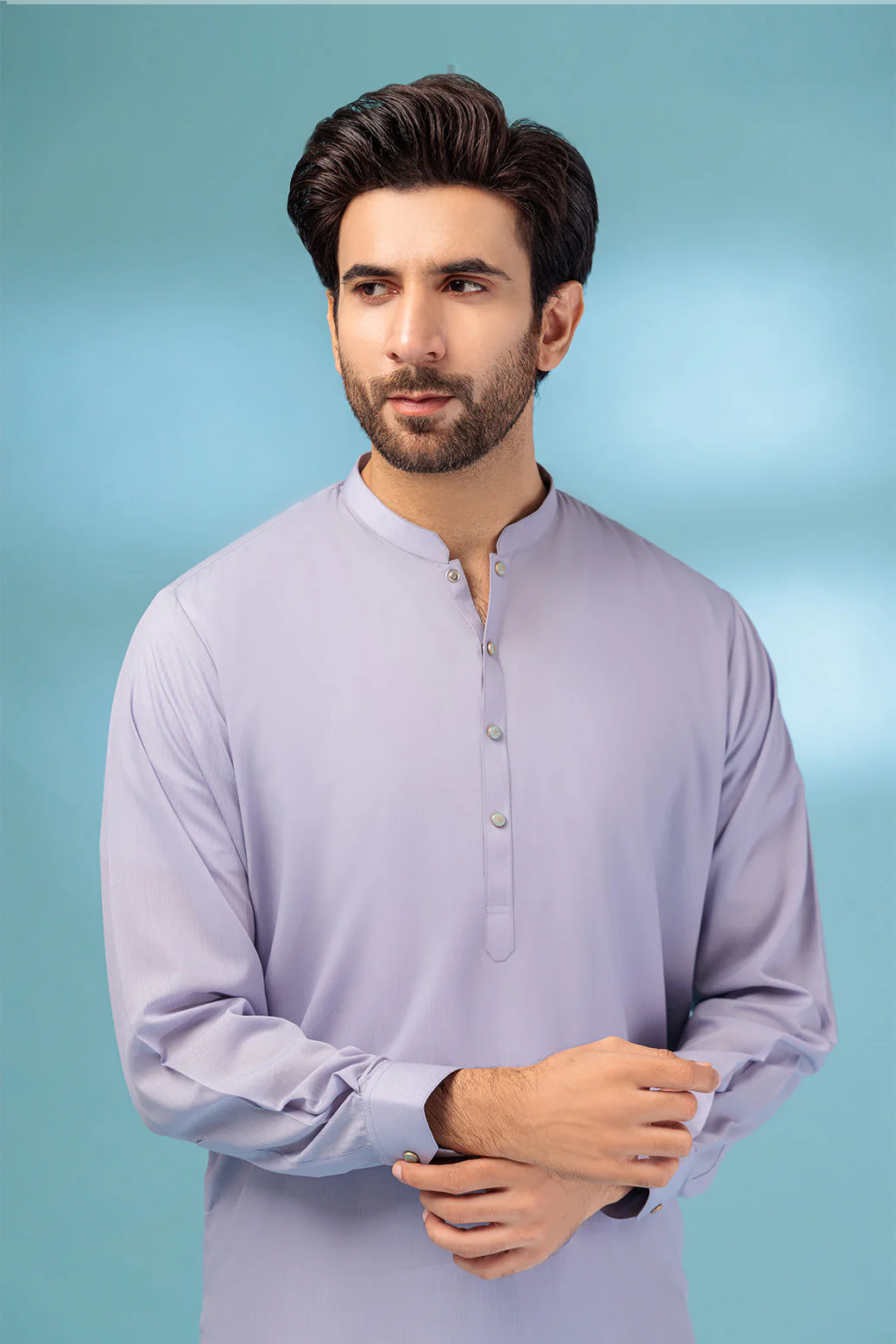 P-GREY-BLENDED-KURTA SHALWAR - (KSRB23-011) - Image 3