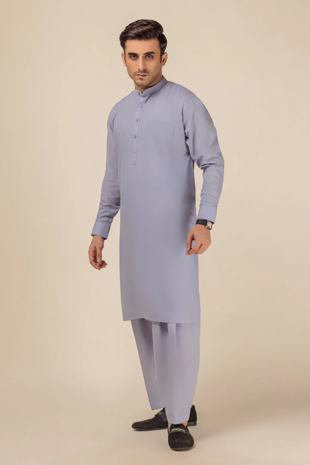 P-GREY-BLENDED-SHALWAR SUIT - (GSBR23-004) - Image 3