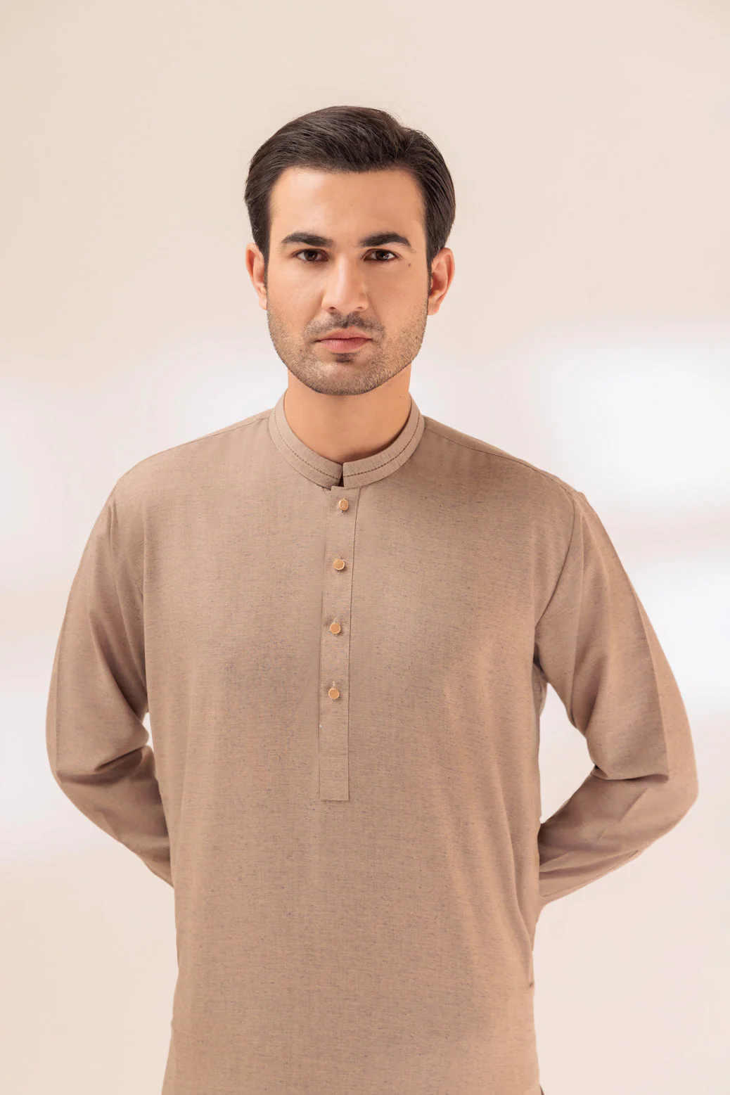 P-KHAKI-BLENDED-SHALWAR SUIT - (GSBW23-029) - Image 4