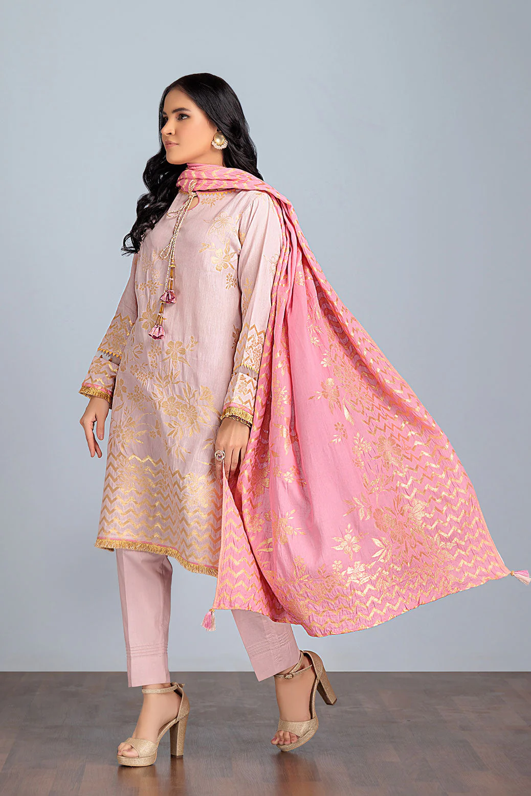 P-PINK-JACQUARD-3 PIECE (PWJ2233P11) - Image 4