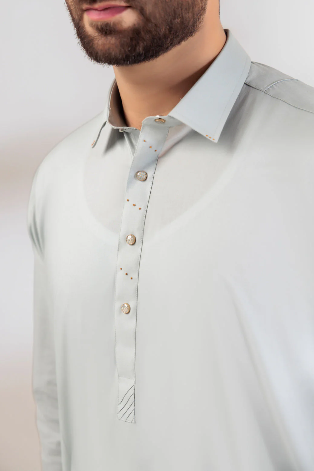 P-SMOKE-BLENDED-SHALWAR SUIT - (GSSR24-023) - Image 2