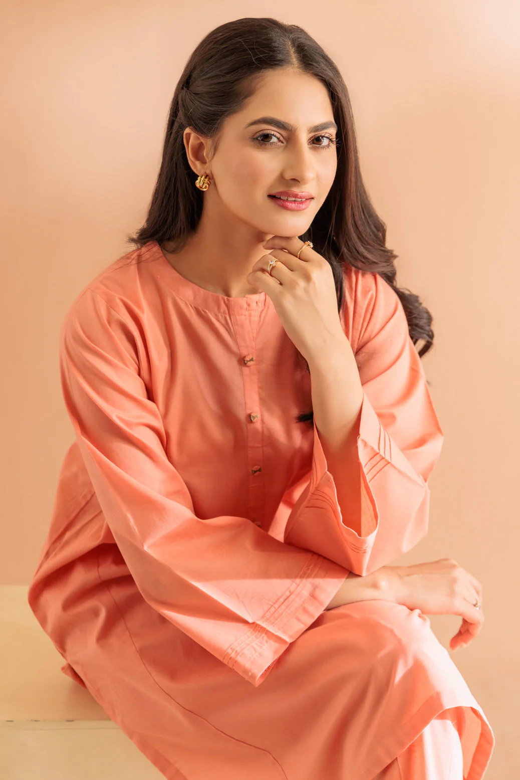 PEACH-CAMBRIC-2 PIECE (SS2242P14) - Image 2