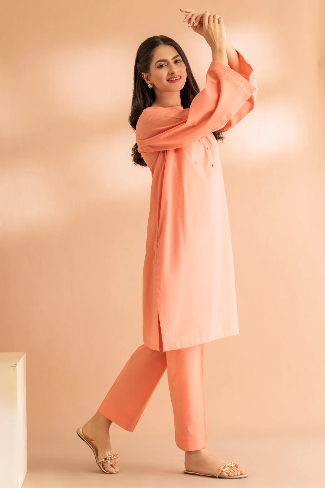 PEACH-CAMBRIC-2 PIECE (SS2242P14) - Image 4