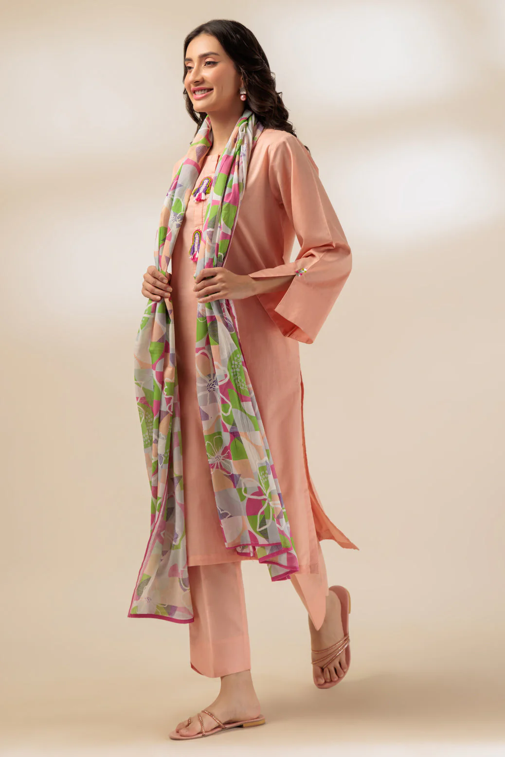 PEACH-CAMBRIC-3 PIECE (BPS1243P21) - Image 3