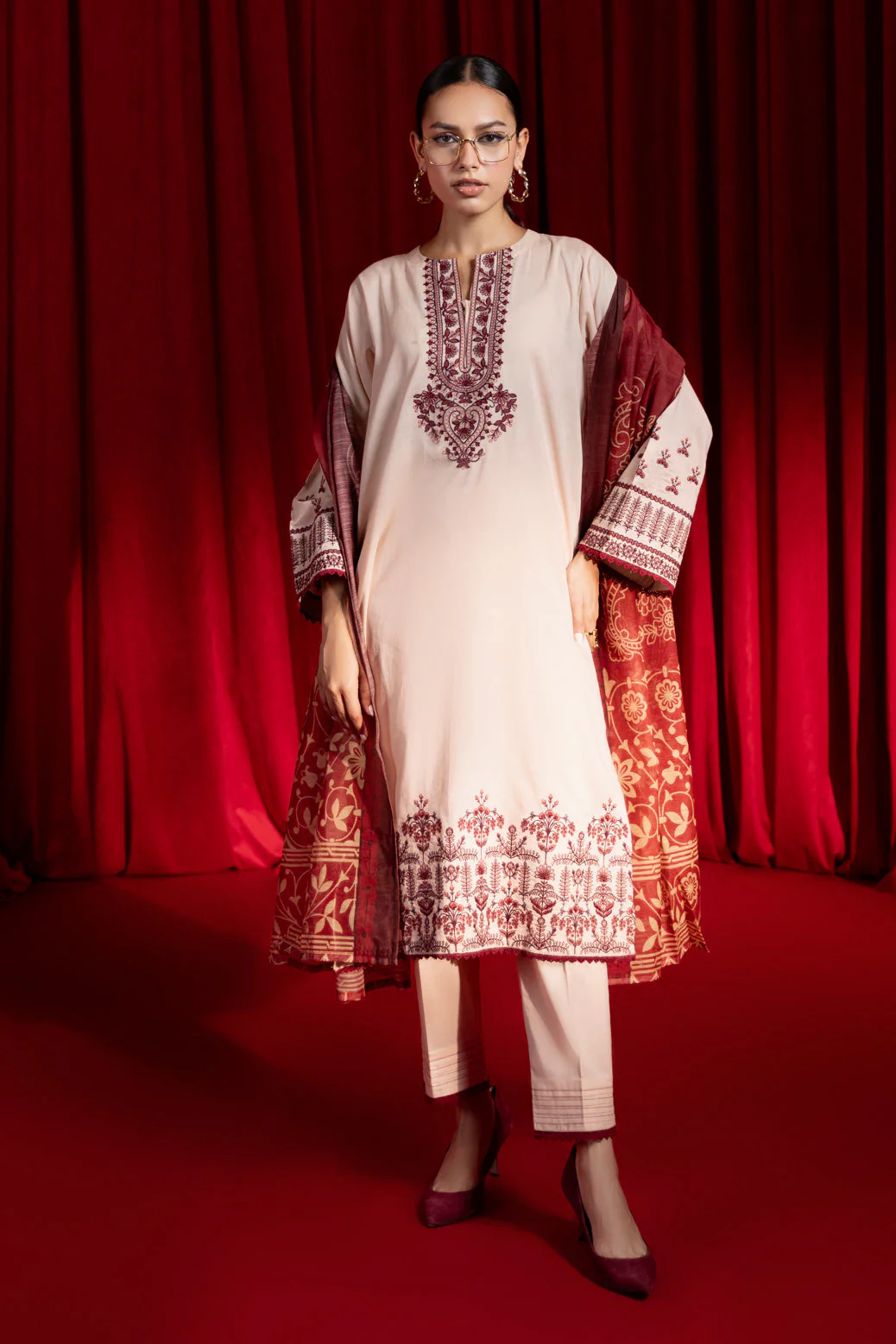 PEACH-CAMBRIC-3 PIECE (PWS7243P02) - Image 4