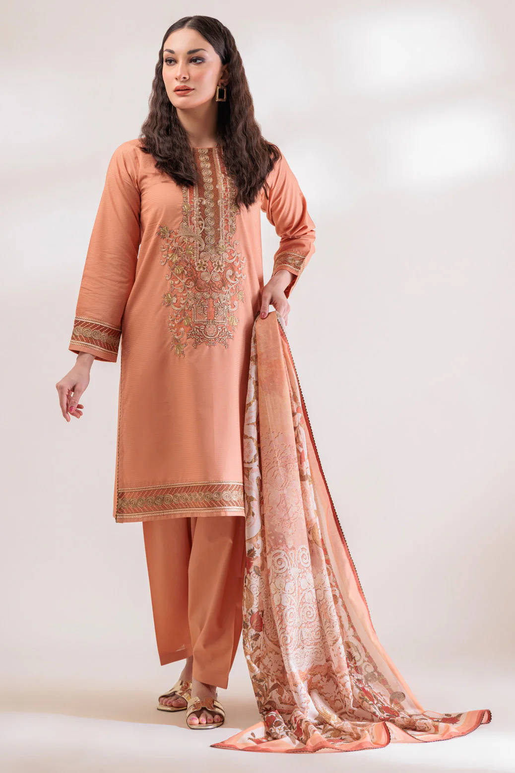 PEACH-DOBBY-3 PIECE (SS2243P16) - Image 3
