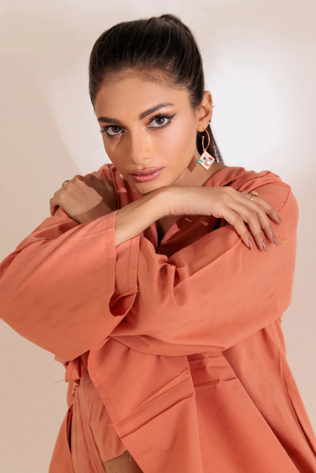 PEACH-JACQAURD-2 PIECE (BSSS232P08) - Image 4
