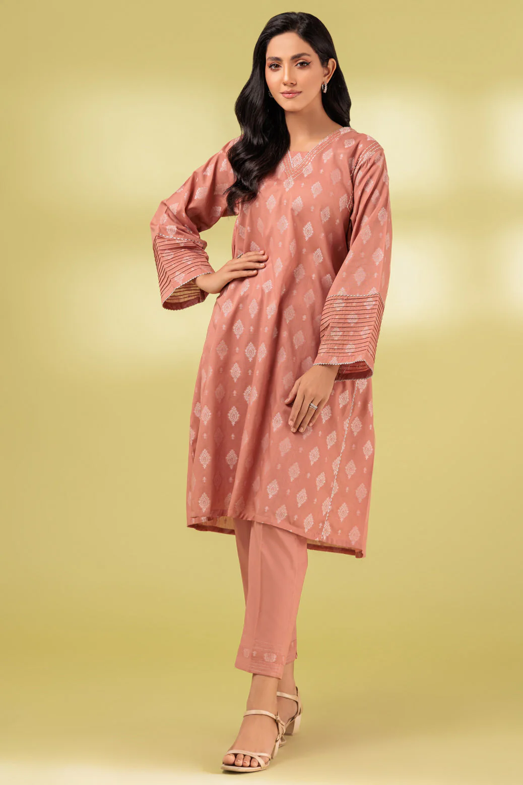 PEACH-JACQUARD-2 PIECE (SAS232P33) - Image 4