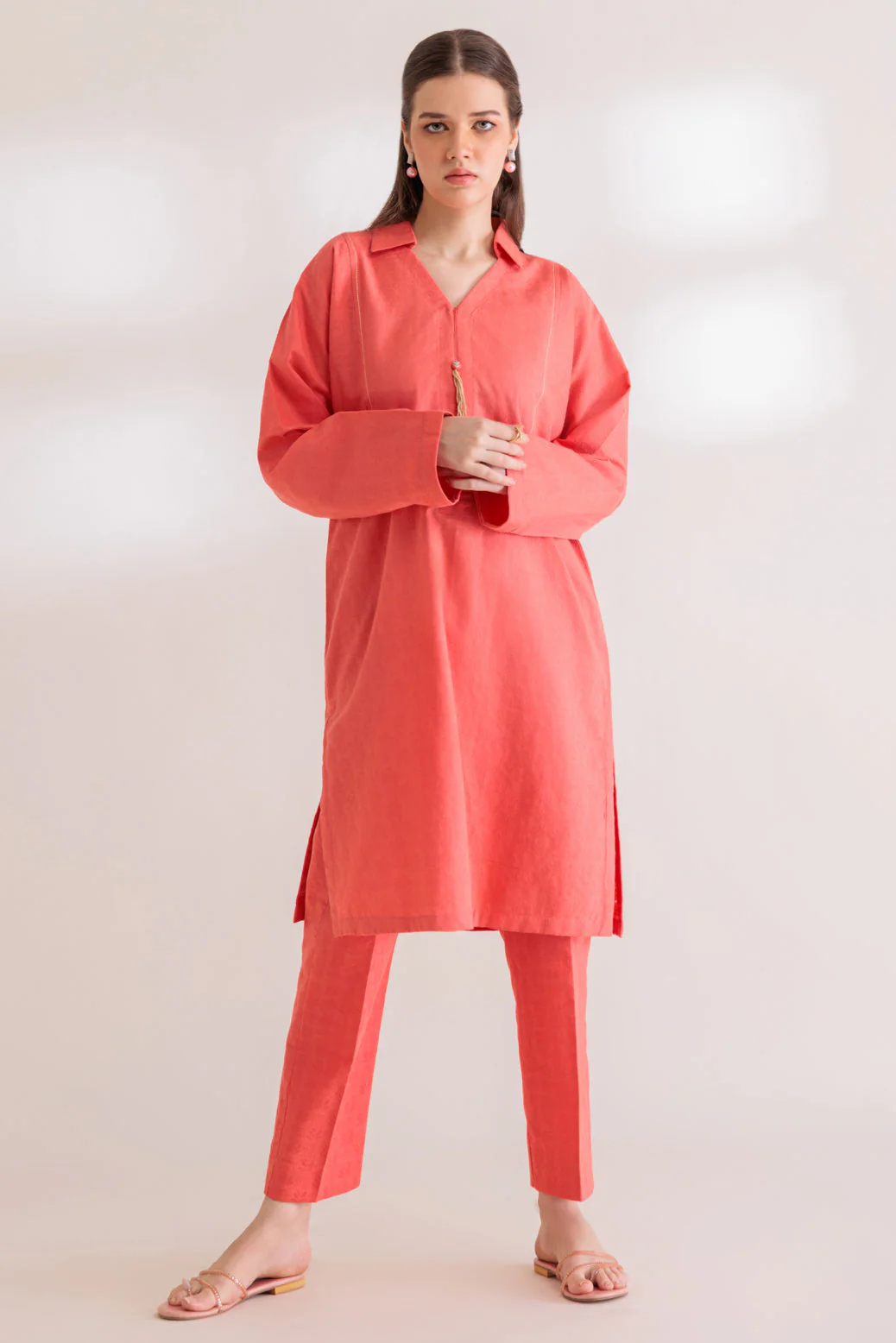 PEACH-JACQUARD-2 PIECE (WS6232P24) - Image 3