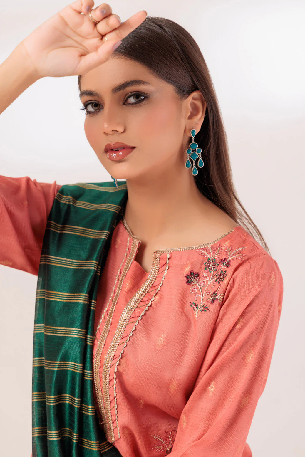 PEACH-JACQUARD-3 PIECE (PWS5233P17) - Image 2