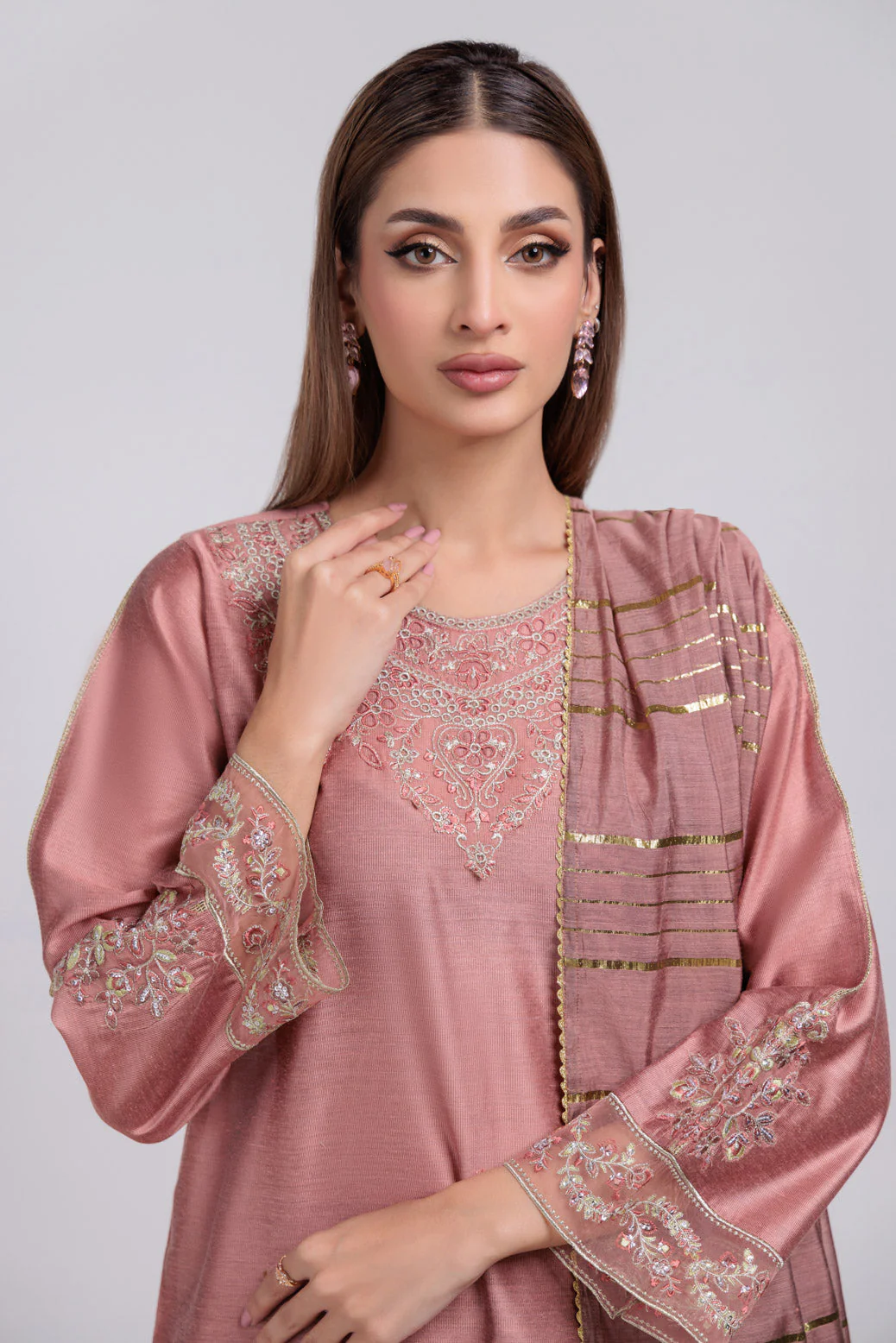 PEACH-KHADDAR-3 PIECE (PWS5243P10) - Image 3
