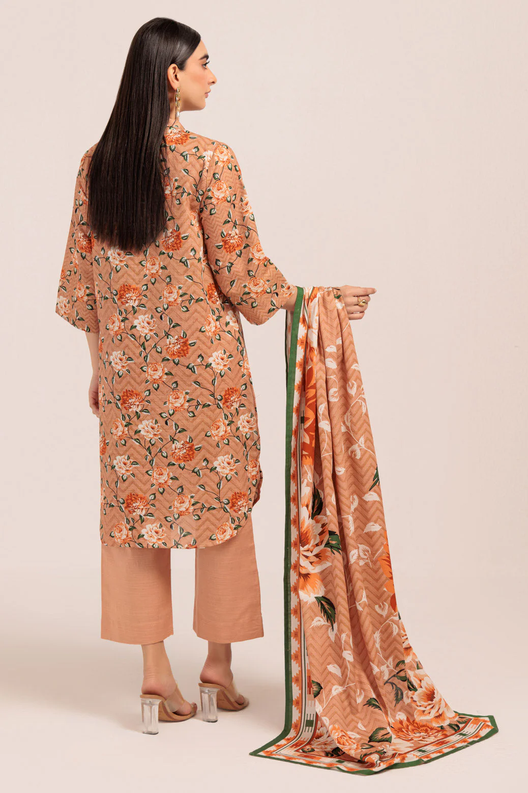 PEACH-KHADDAR-3 PIECE (WS7243P22) - Image 5