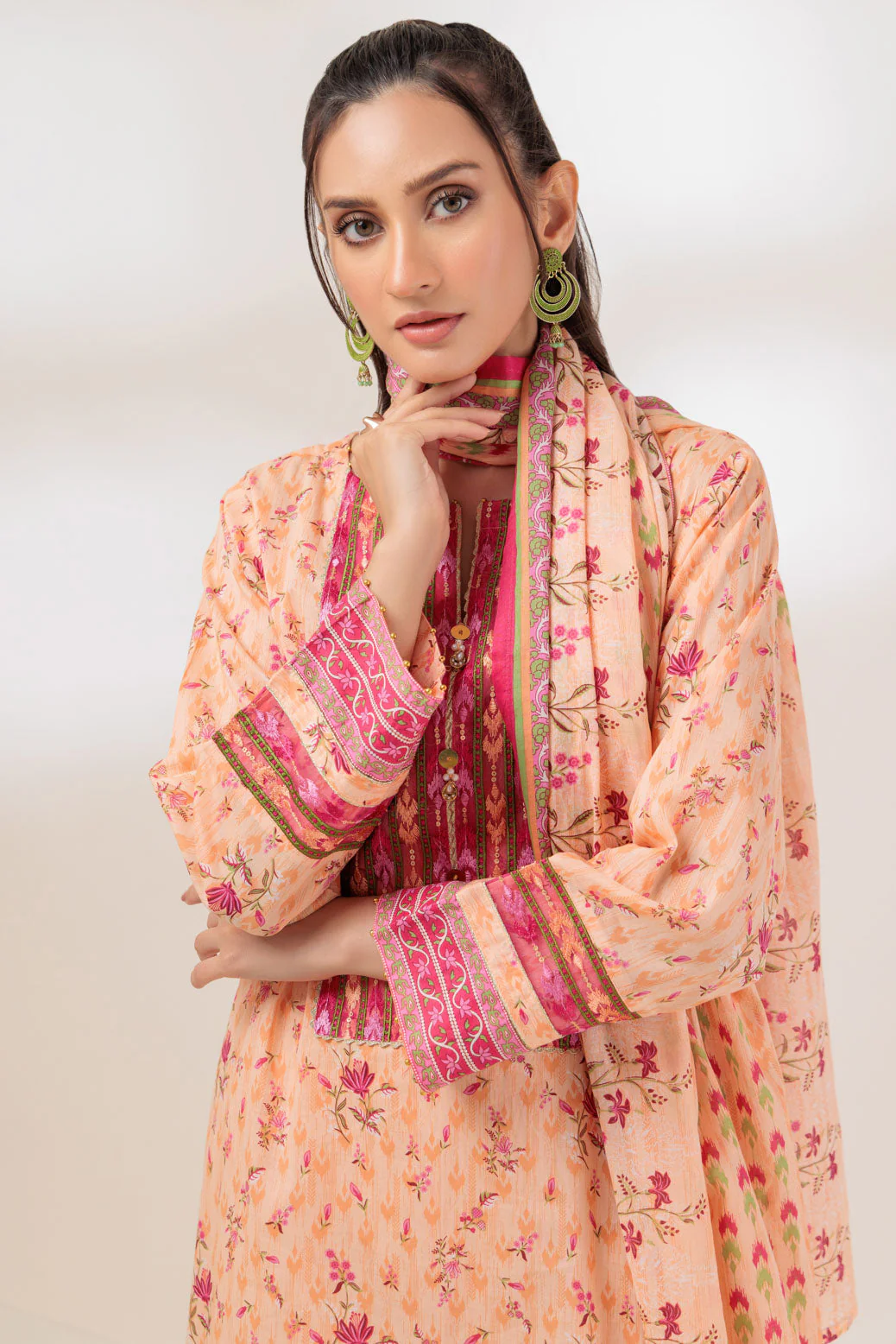 PEACH-LAWN-2 PIECE (SAS232P44) - Image 3