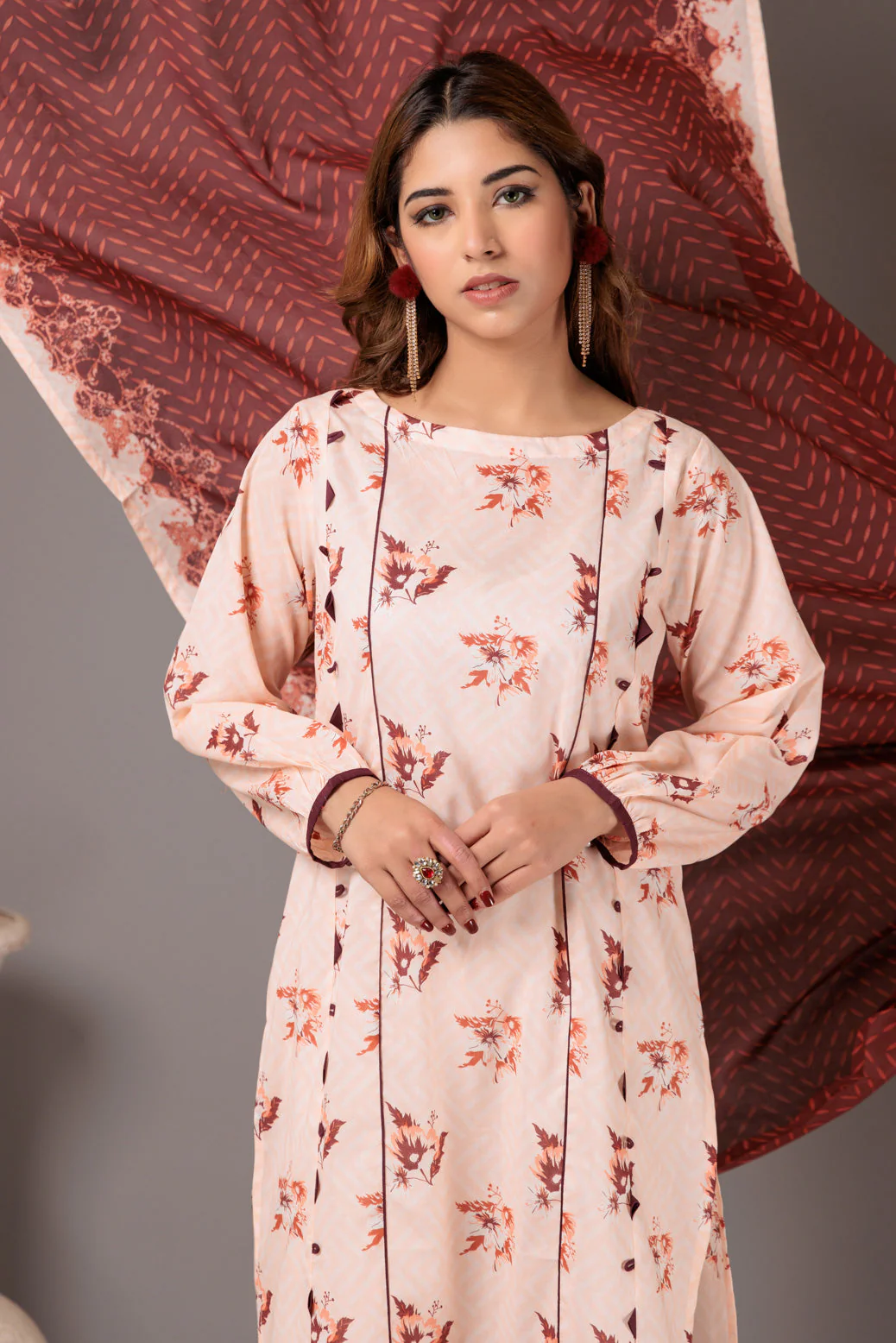 PEACH-LAWN-2 PIECE (SRS232P23) - Image 3