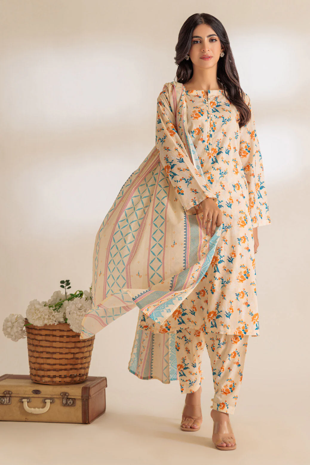 PEACH-LAWN-3 PIECE (BPS1243P09) - Image 3