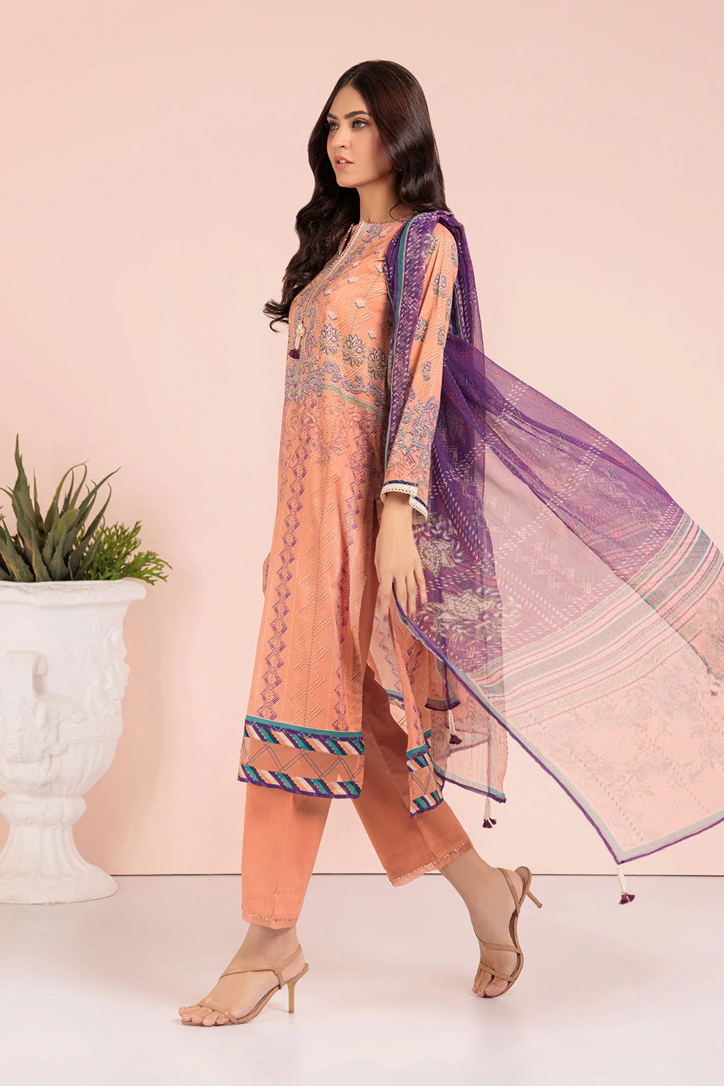 PEACH-LAWN-3 PIECE (SAS233P20) - Image 3
