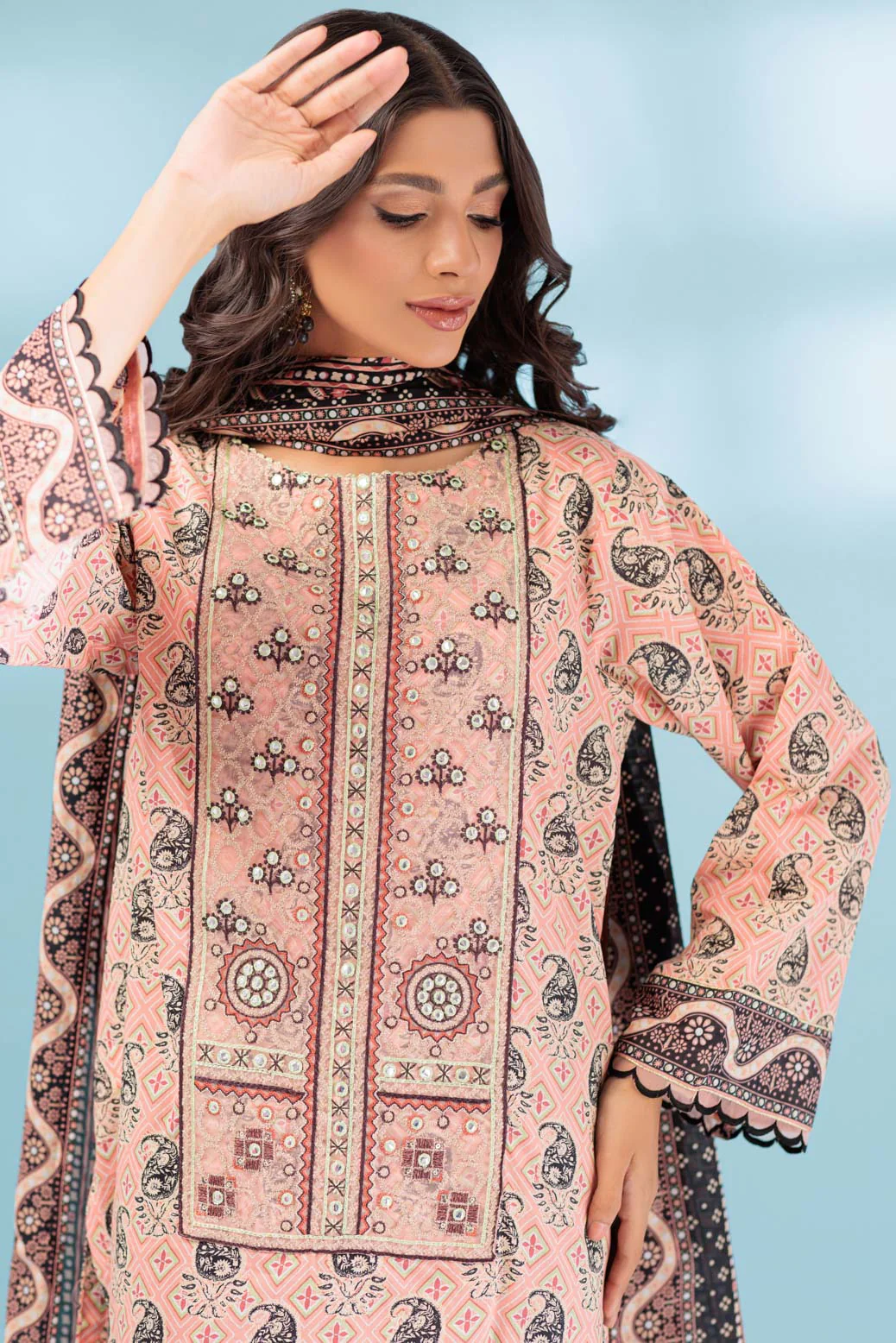 PEACH-LAWN-3 PIECE (SSS233P73) - Image 3